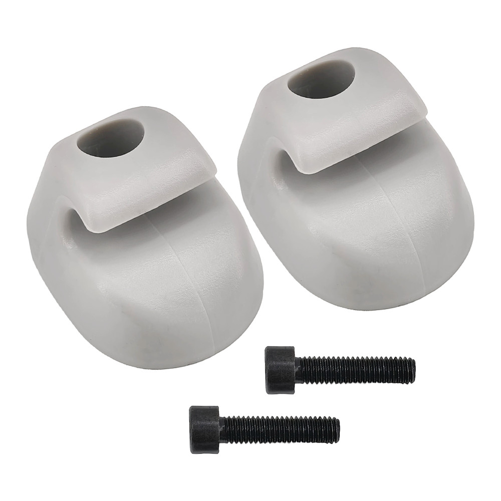 2x Gray Plastic Sun Visor Mount For Kenworth Peterbilt S16-1023-661 F01377-2