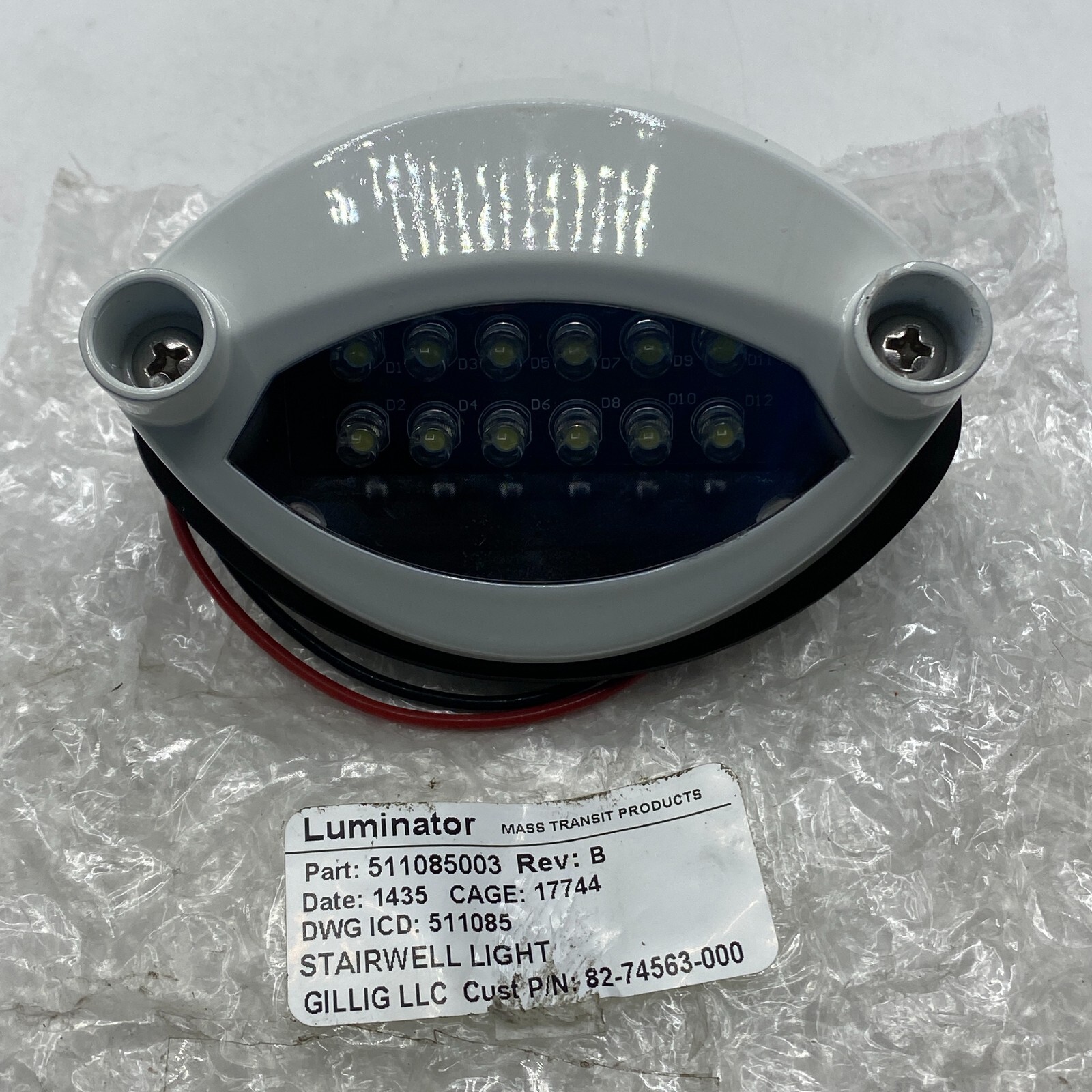 LUMINATOR 511085003 STEPWALL LAMP INSIDE/OUTSIDE GILLING BUSES STAIRWELL LIGHT🎯