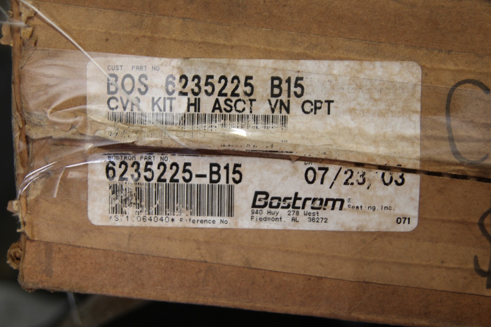 BOSTROM SEAT KIT 6235225-B15
