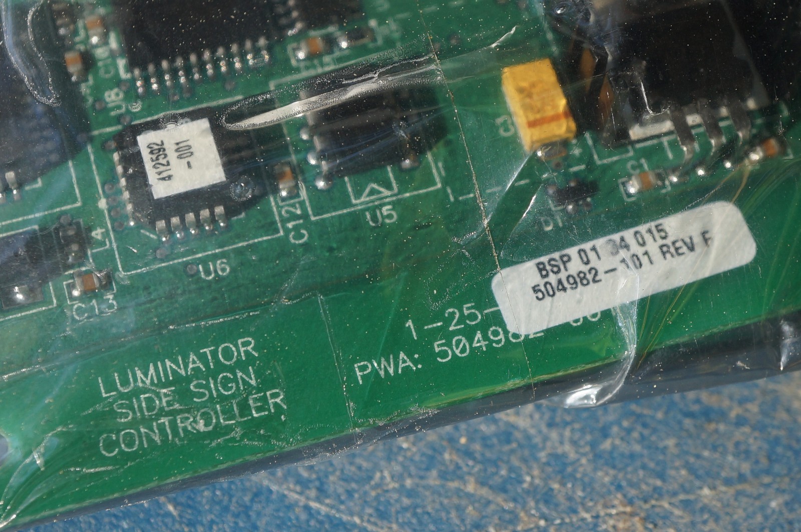 LUMINATOR PCB Side-Sign Controller 504982-101, 8098201 (Gillig) 412593003
