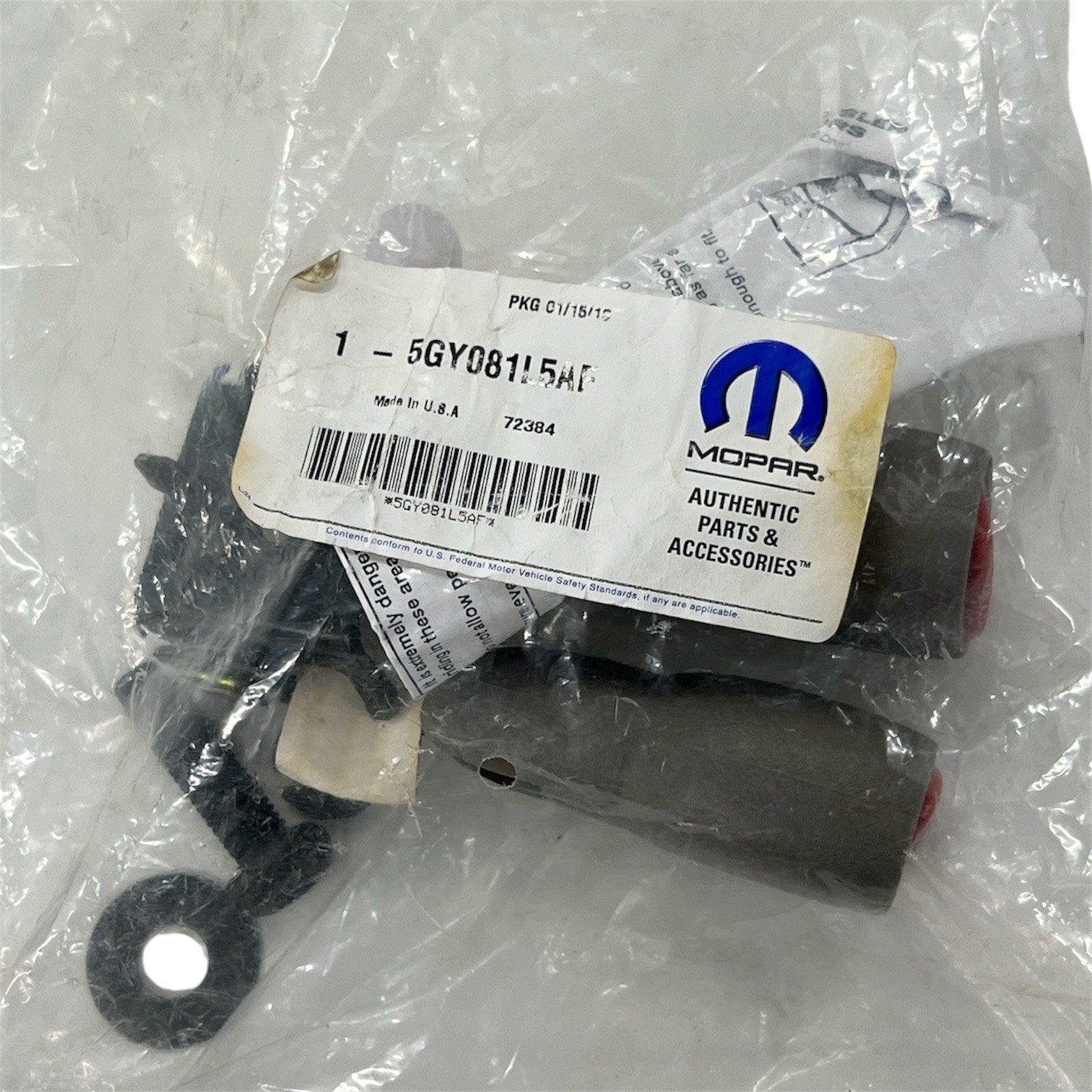 5GY081L5AF Mopar / 2004 Jeep Grand Cherokee Rear Inner Dual Seat Belt NOS OEM