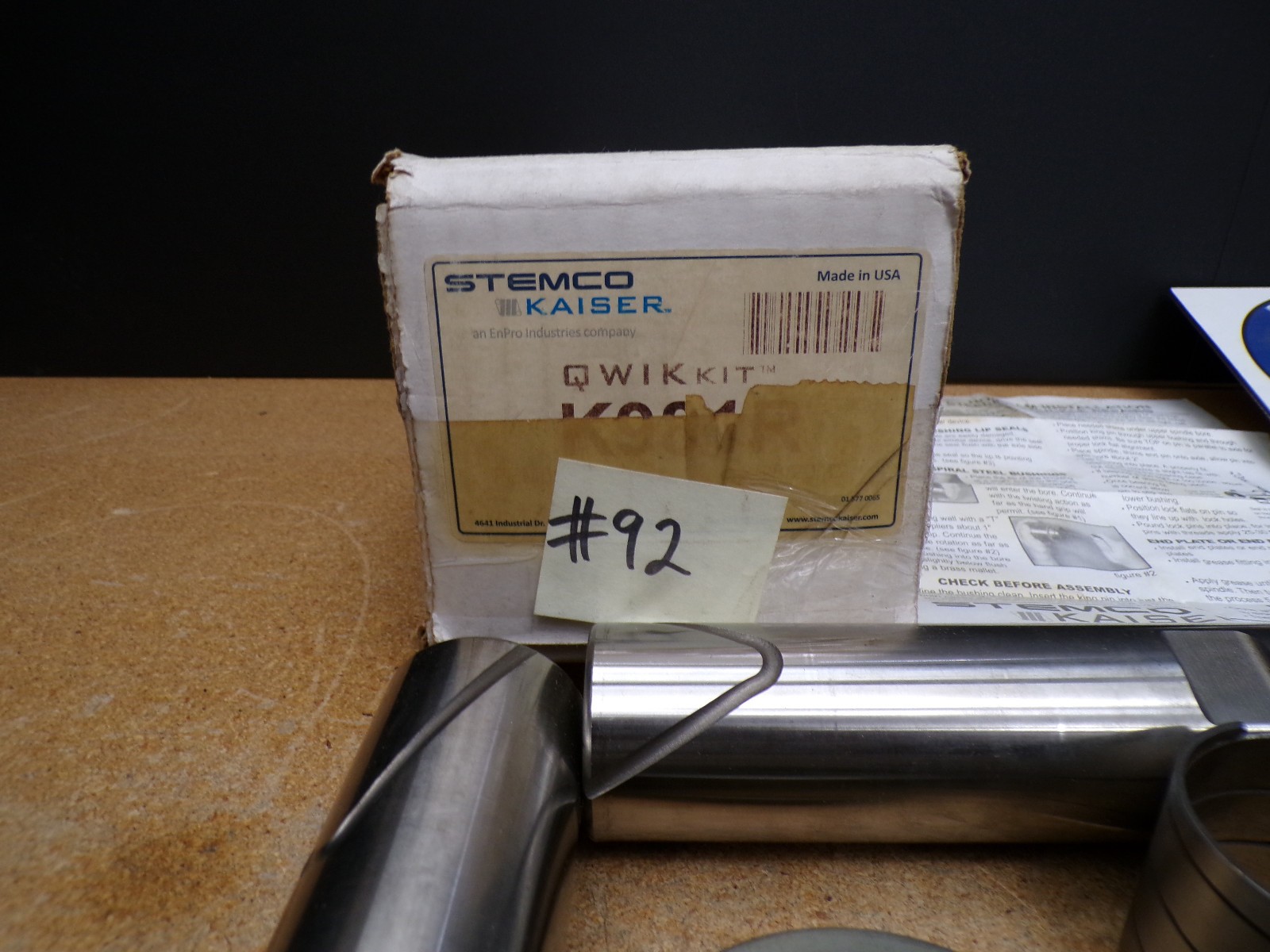No Ream Installation King Pin QWIK Kit Stemco Kaiser PAI P/N K981R Kingpin Set