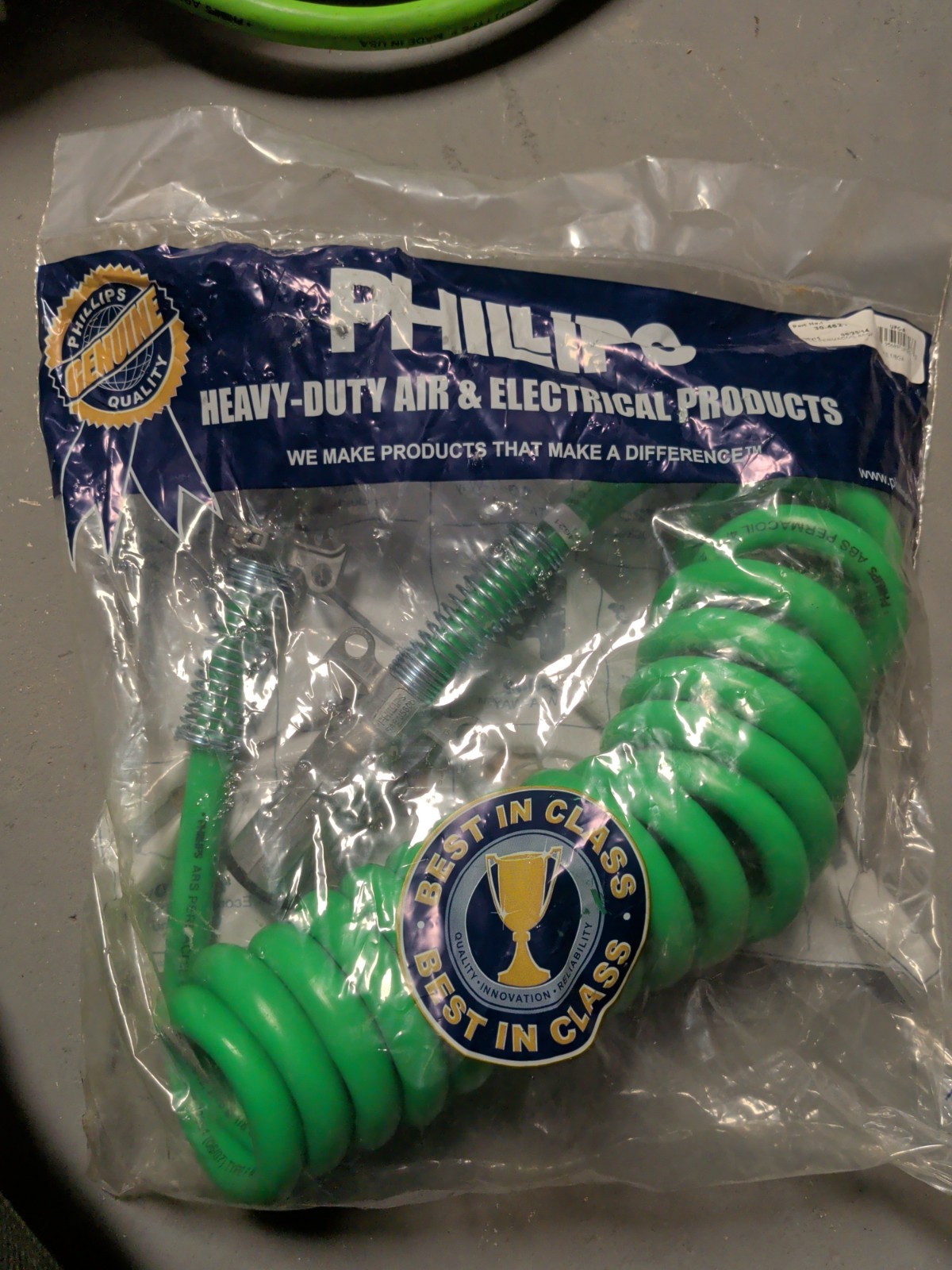 Phillips 30-4621 15′ Permacoil 7-Way ABS Coiled Power Cable