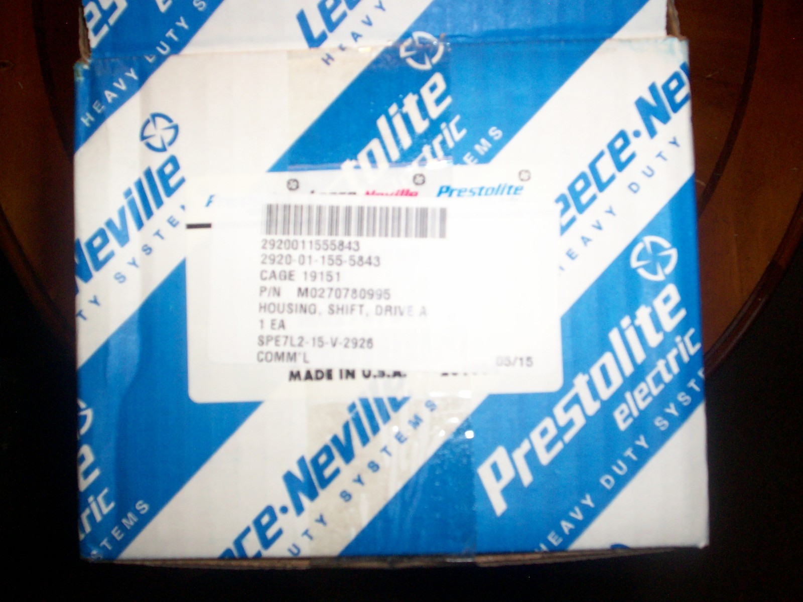 Leece Neville Prestolite Starter Housing M0270780995 M915 Hemtt