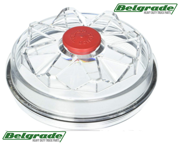 Stemco 340-4975 Screw-On Hub Cap Clear Poly