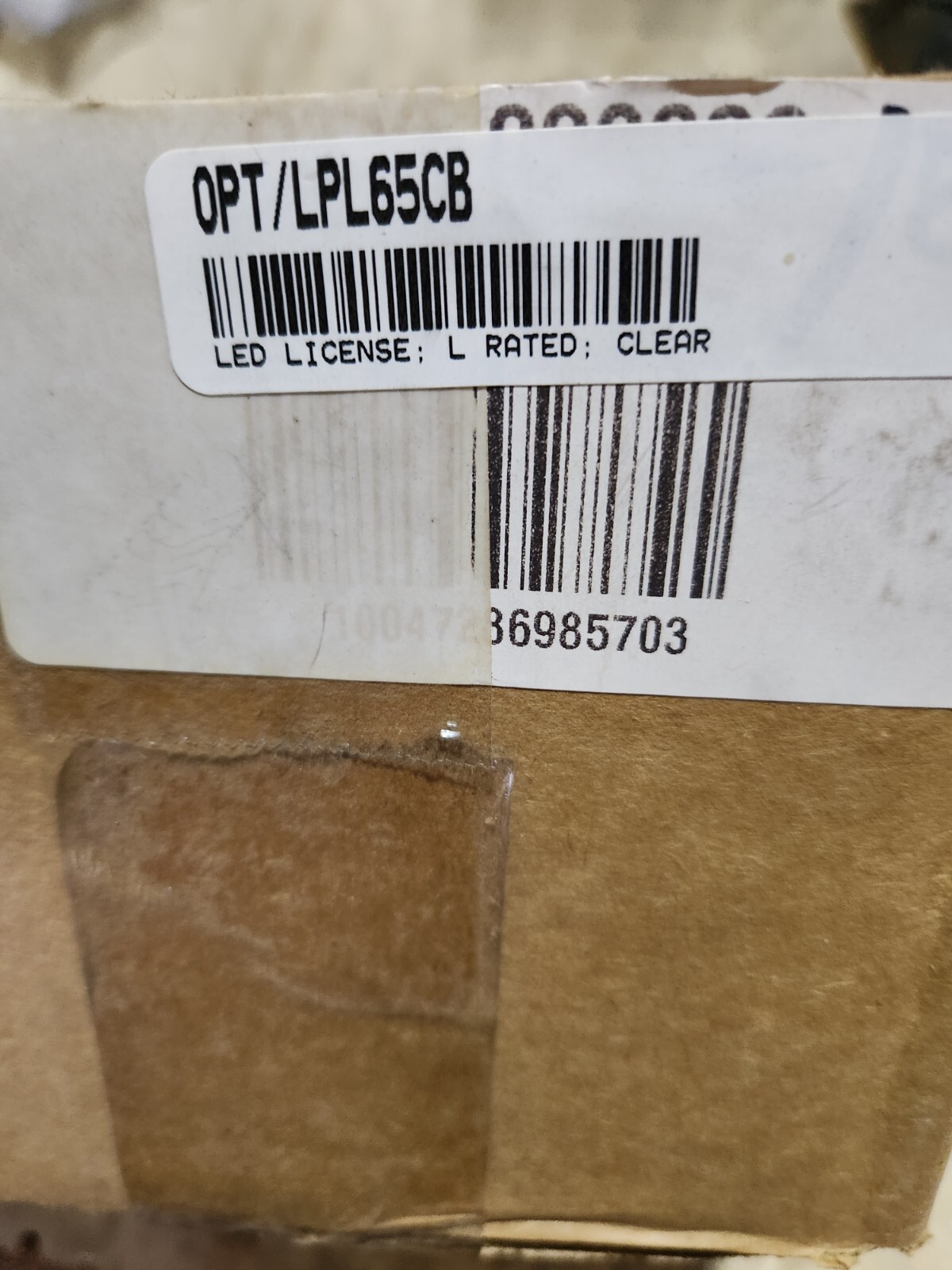 Optronics LPL65CB LED Sealed License Light Clear