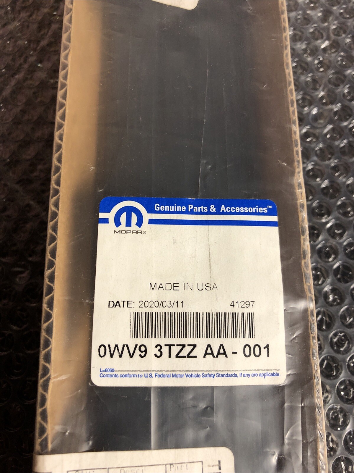 Genuine Mopar WV93TZZAA Front Door Molding 2004-2007 Caravan/ Town & Country