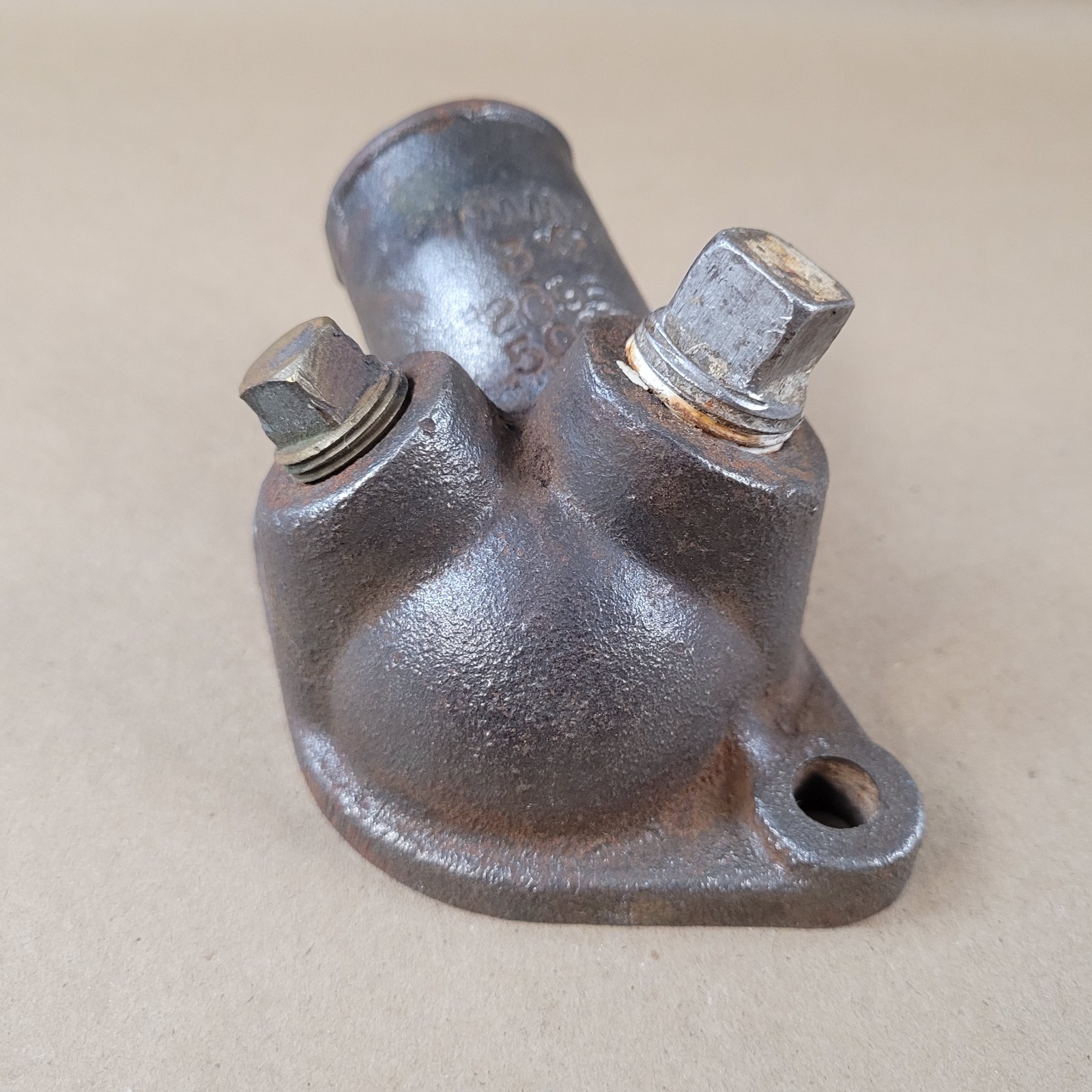 Vintage Cast Iron Thermostat Housing Water Outlet 20955005