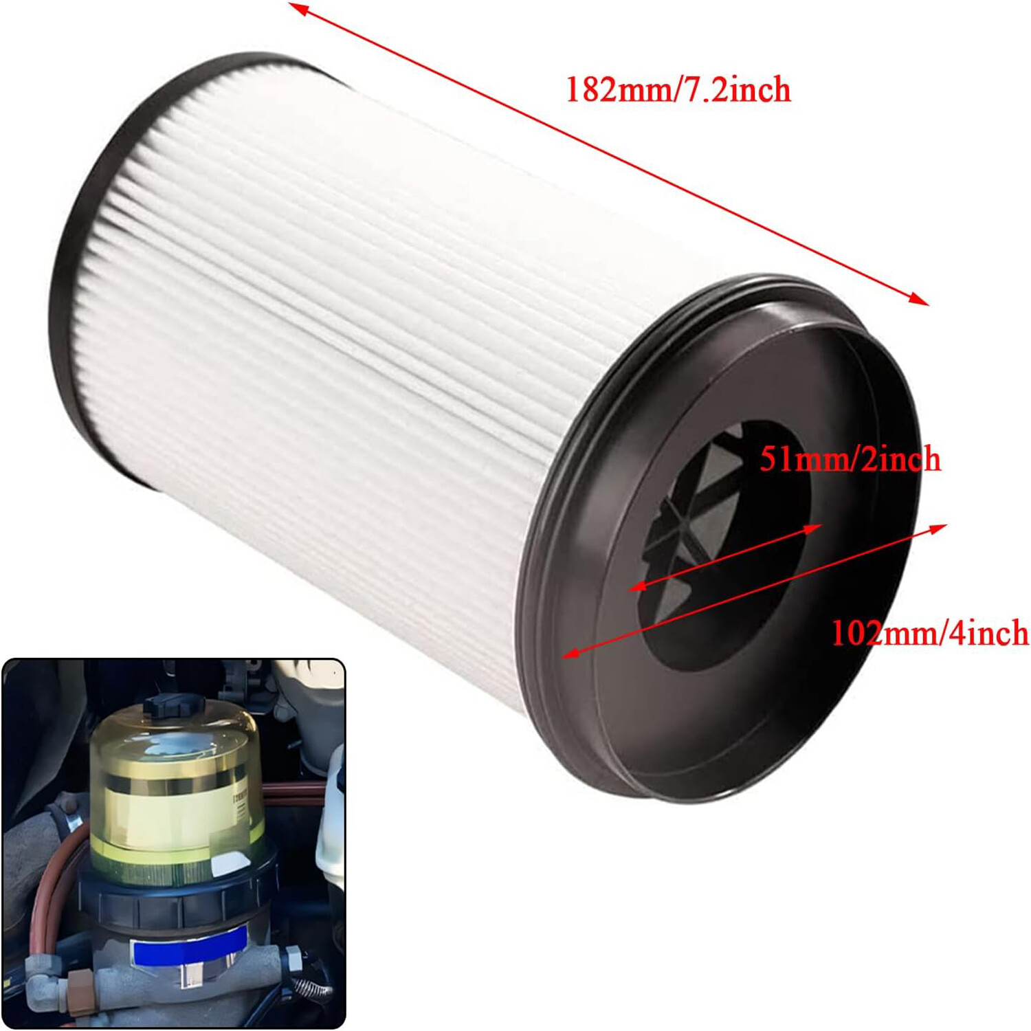 Replace Baldwin Filters PF46235 DDER61709 R61709 Detroit Diesel Water Seperator