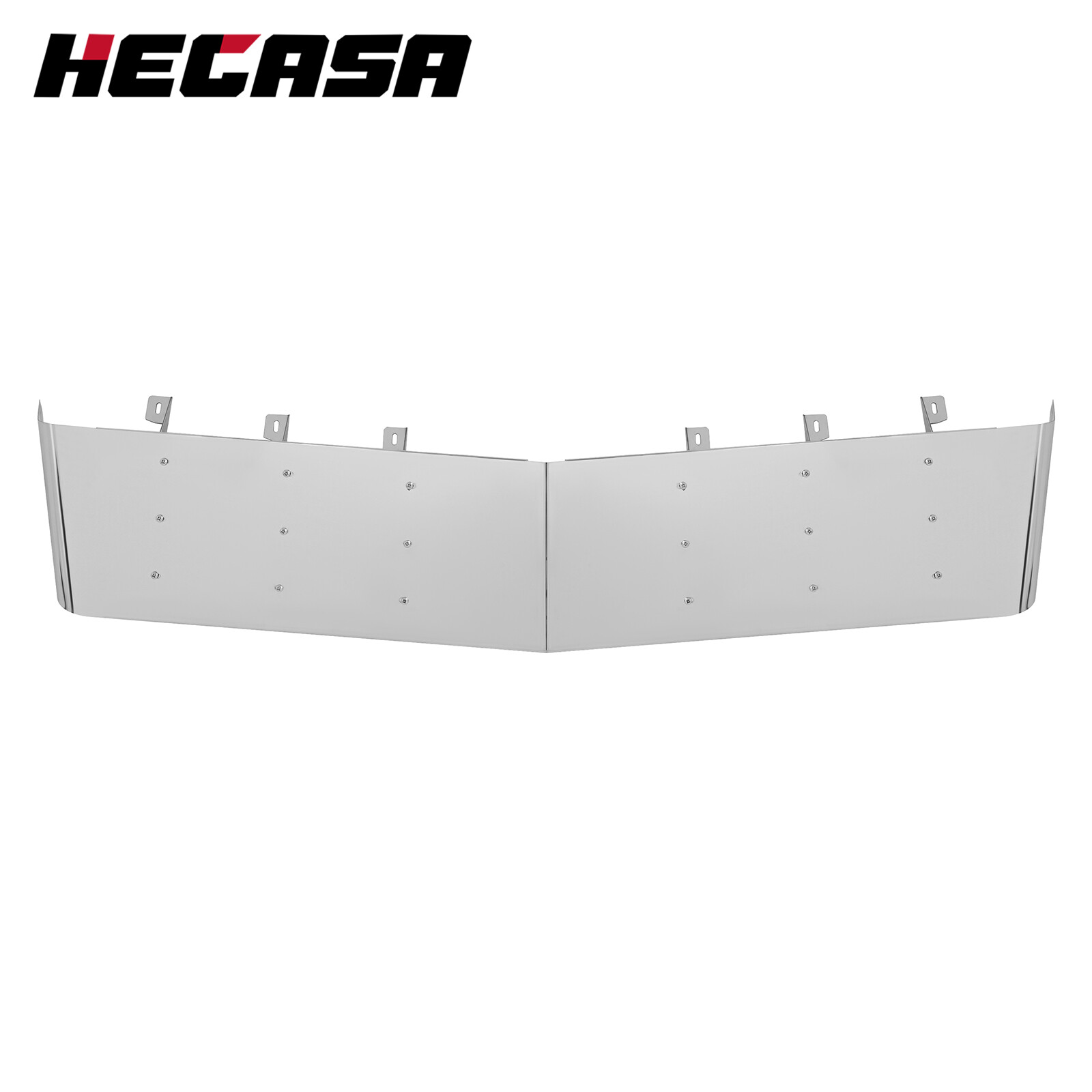 13″ Drop Sun Visor For Kenworth T800/W900/T300 84-98 Windshield Stainless Steel