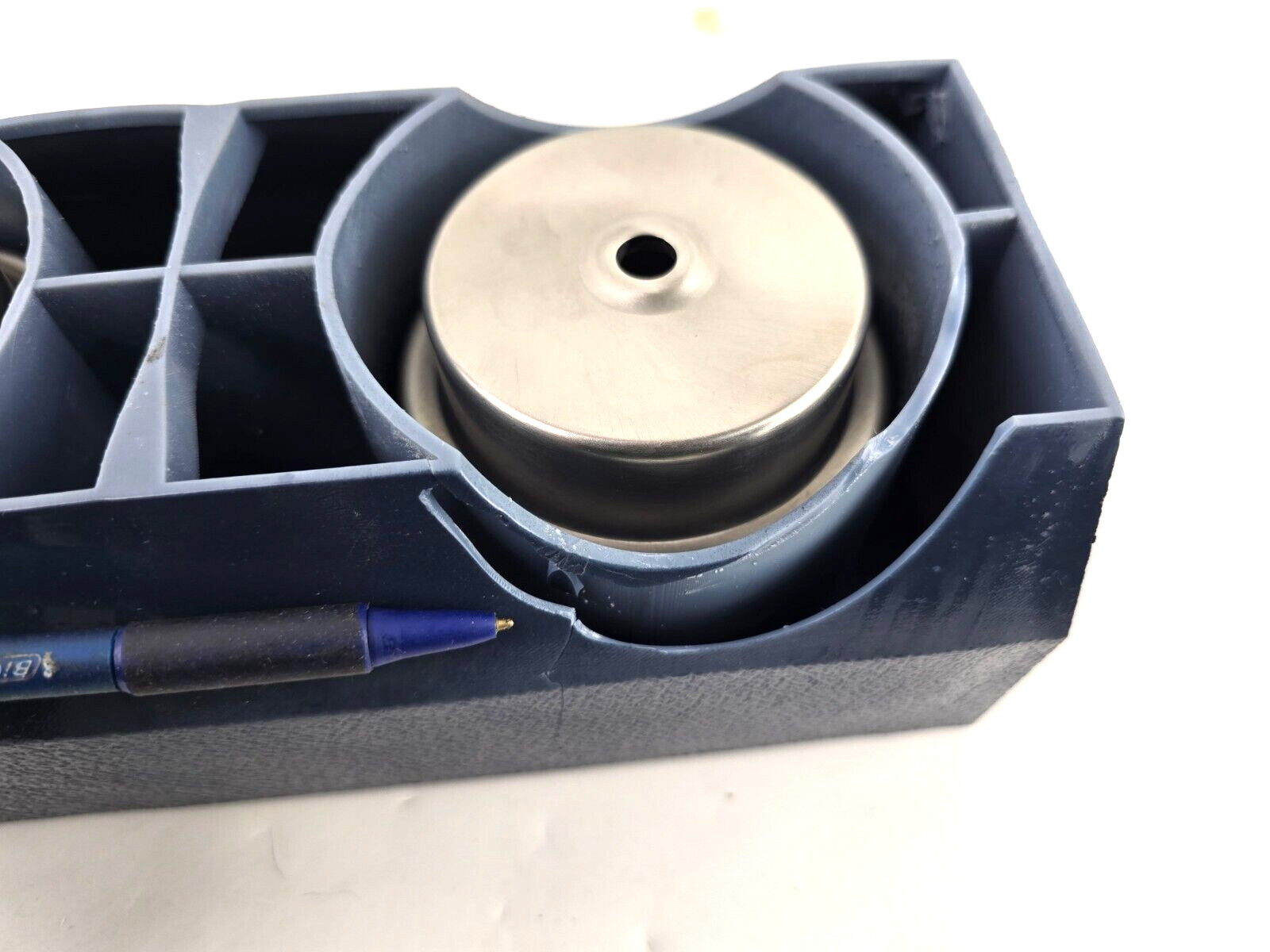 Mercedes Benz Center Console Cupholder – W107 & W126 – Navy Blue *Cracked Bottom