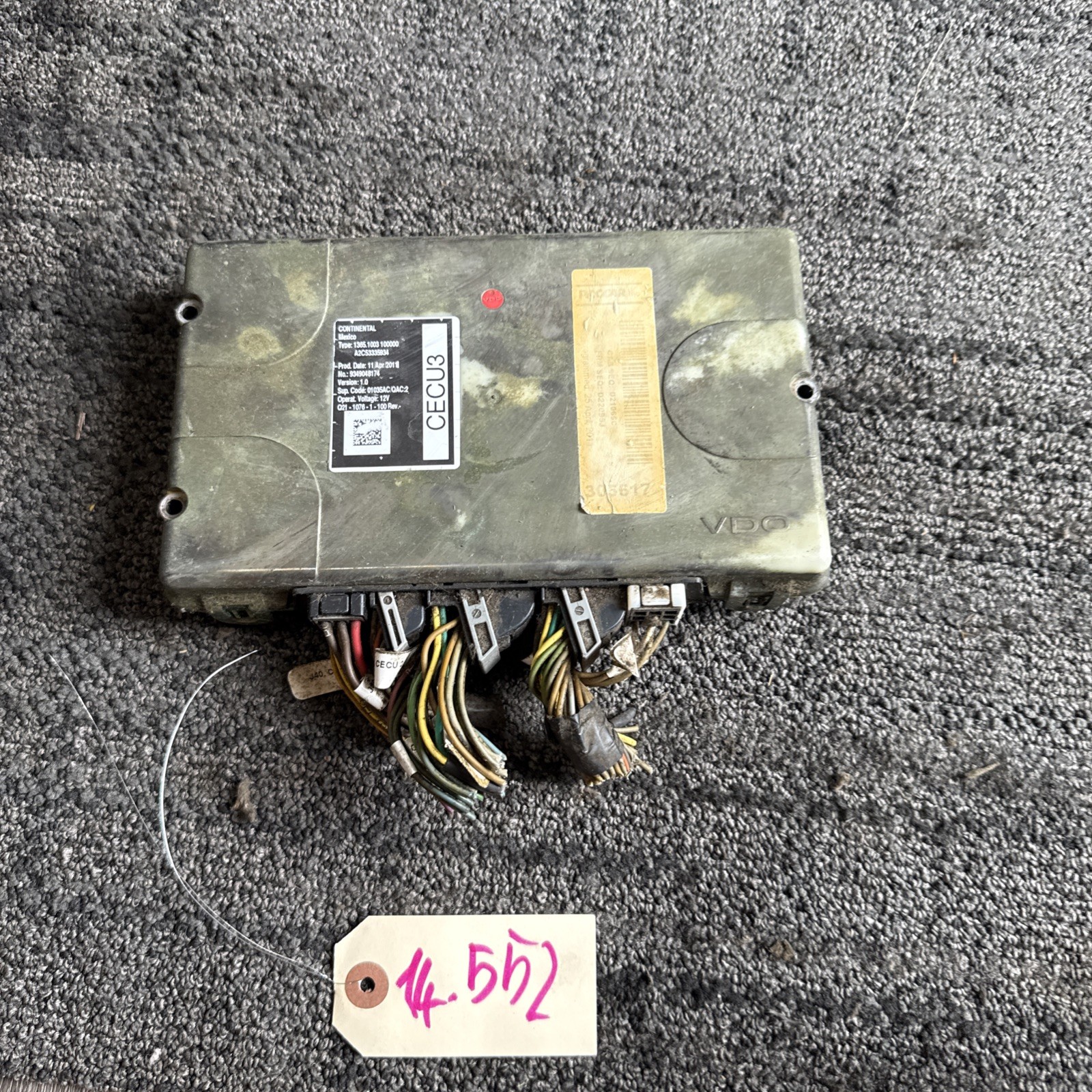 CECU3 Control Cab T680 Kenworth engine P/N: Q21-1076-1-100,A2C53335934