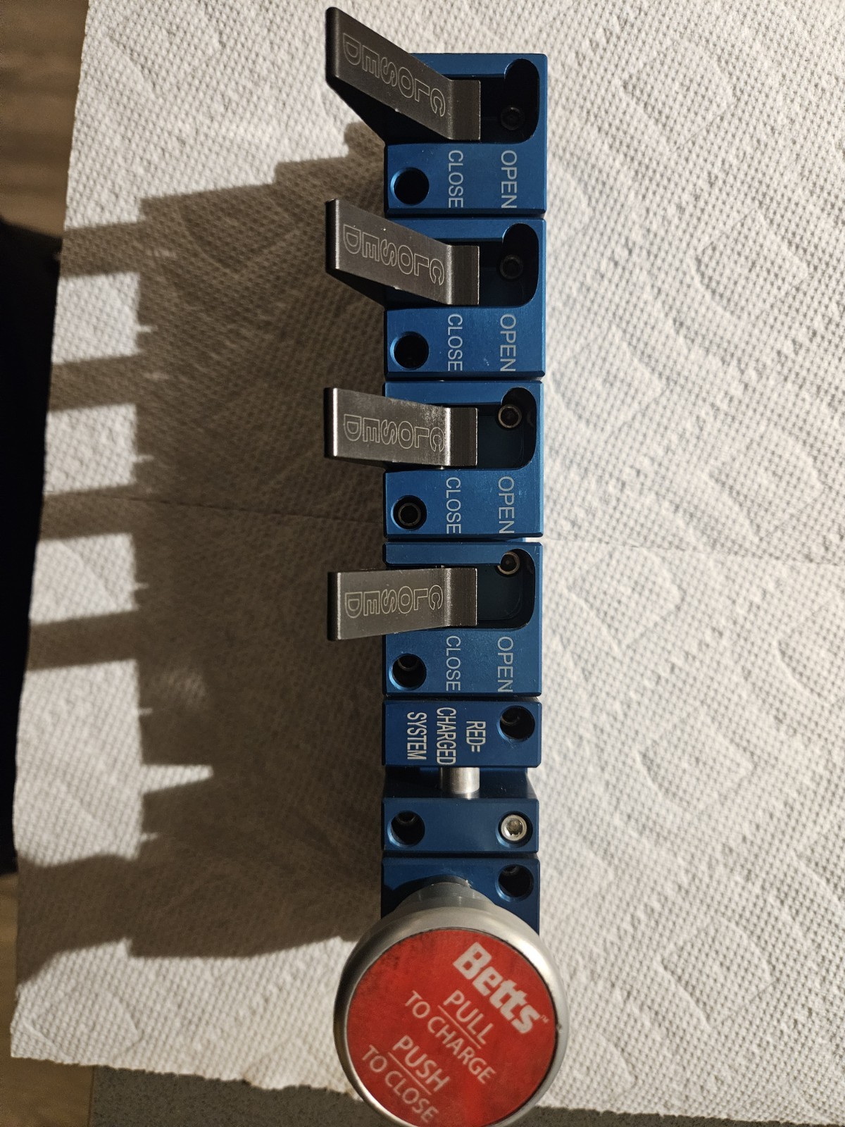 Betts Master Control Switch 4 Compartment Push/Pull Switch Part #AD14PP4ALFS