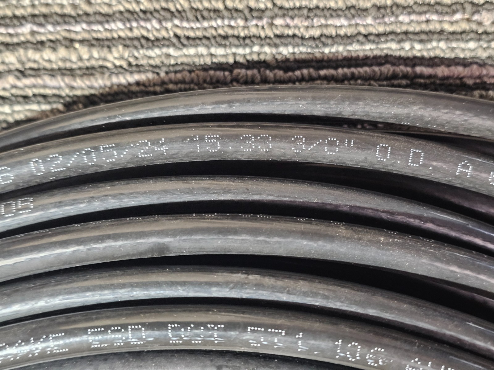 50FT Tramec Sloan Air Brake Hose 3/8″ Fixed 3/0″ OD Black