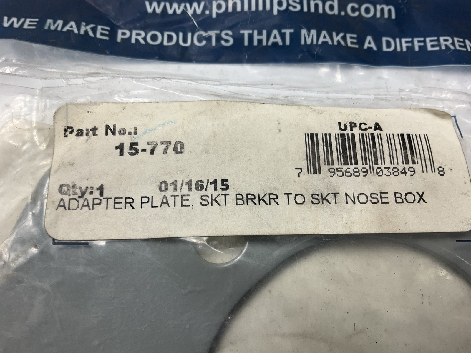 Phillips 15-770 Powder Coated Plate Nose Box Adapter Socketplate 10 Gauge Steel