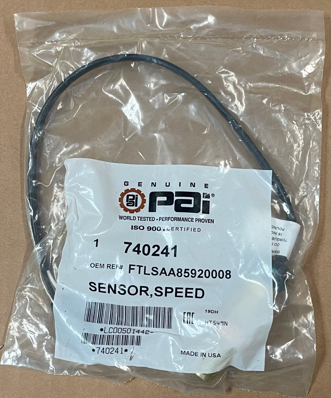 PAI Speed Sensor for Freightliner FLTSAA85920008 740214