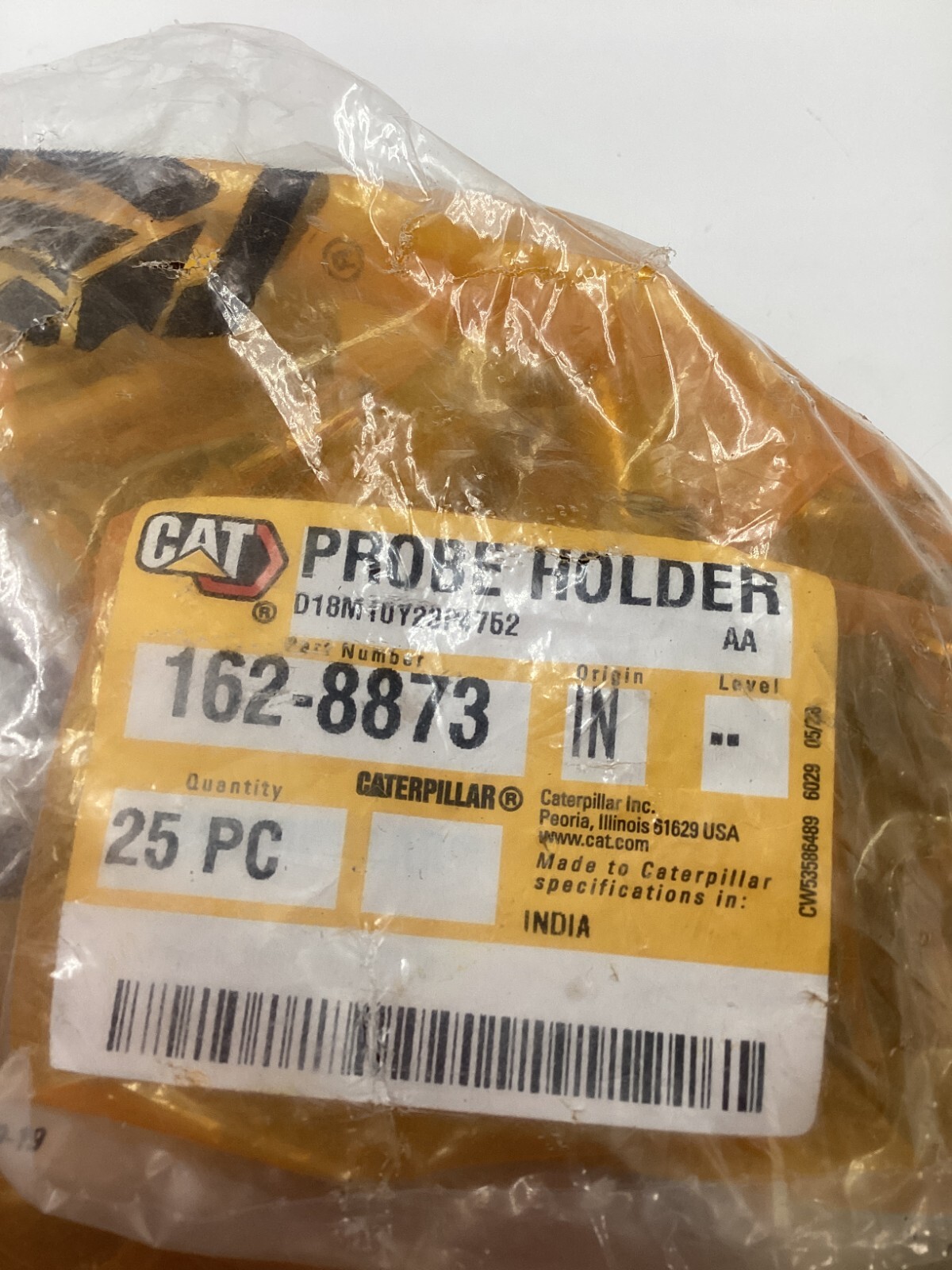 2 Pack of 25 Caterpillar OEM Fluid Sampling Probe Holder 162-8873 Aluminum