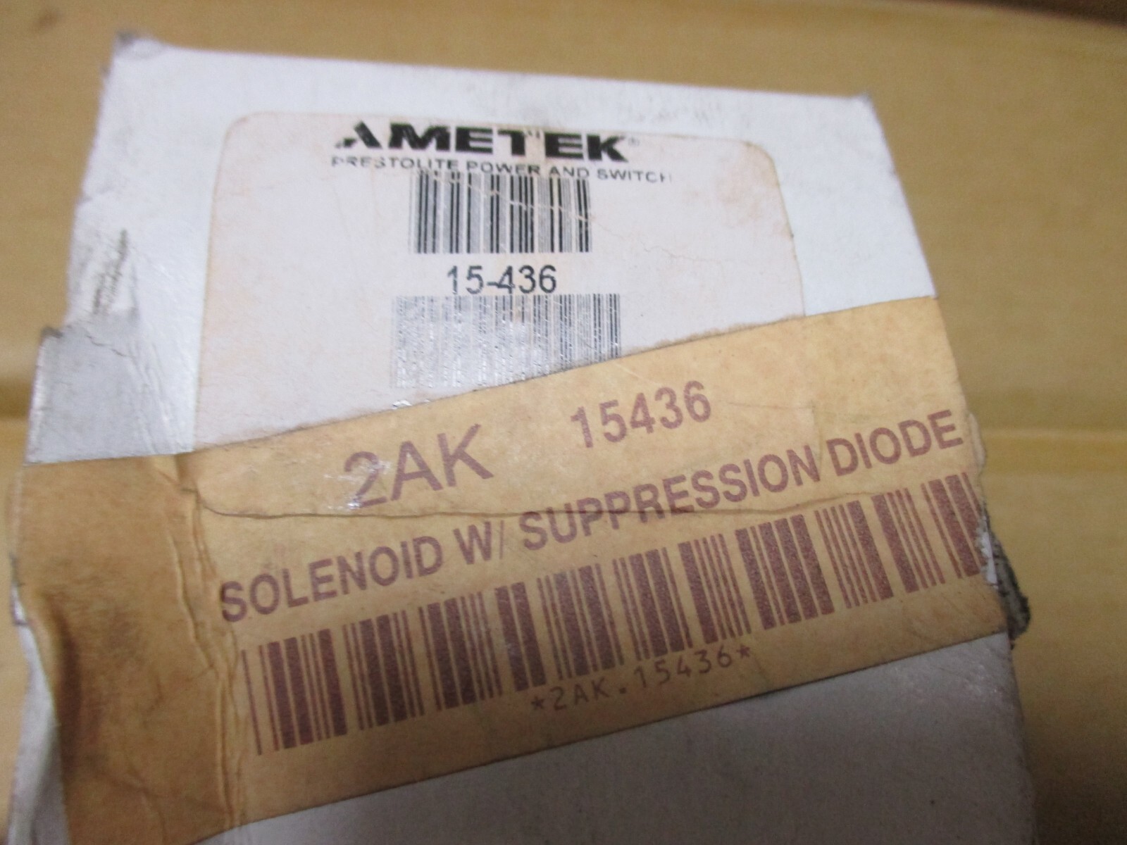 15-436 AMETEK SOLENOID W/SUPPRESSION DIODE 12V PRESTOLITE SWITCH TRUCK PARTS NEW