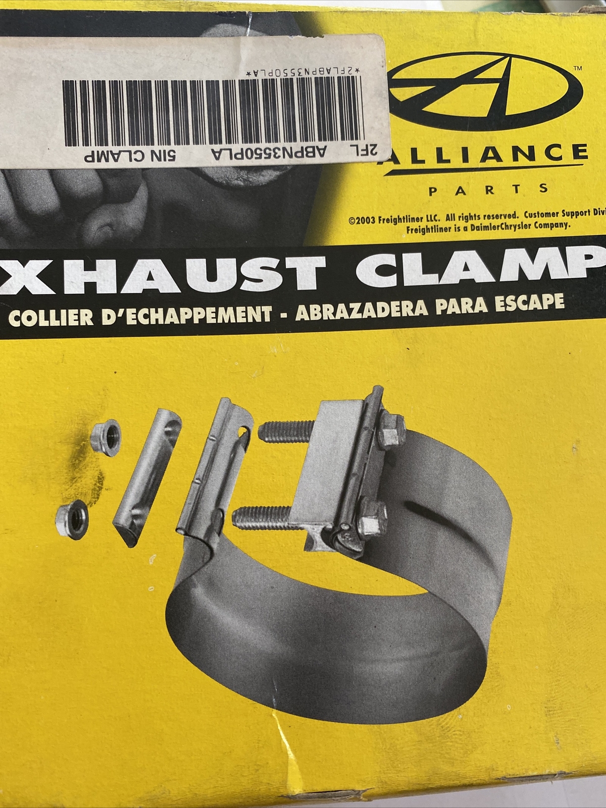 NOS Alliance Exhaust Clamp Aluminized Steel 5″ ABP N35 50PLA