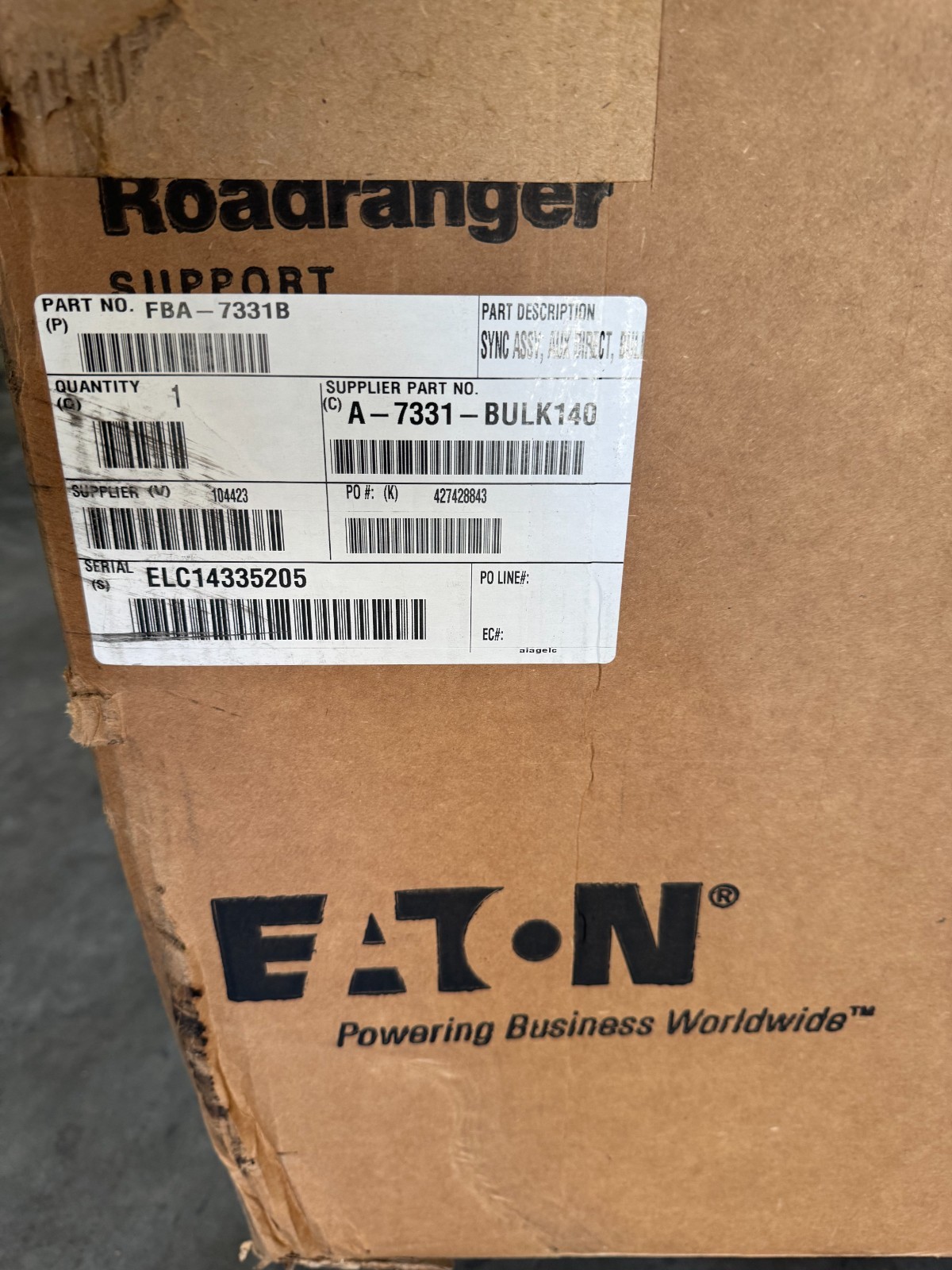 A7331 Eaton Fuller Transmission Synchronizer Ring OEM GENUINE BRAND NEW
