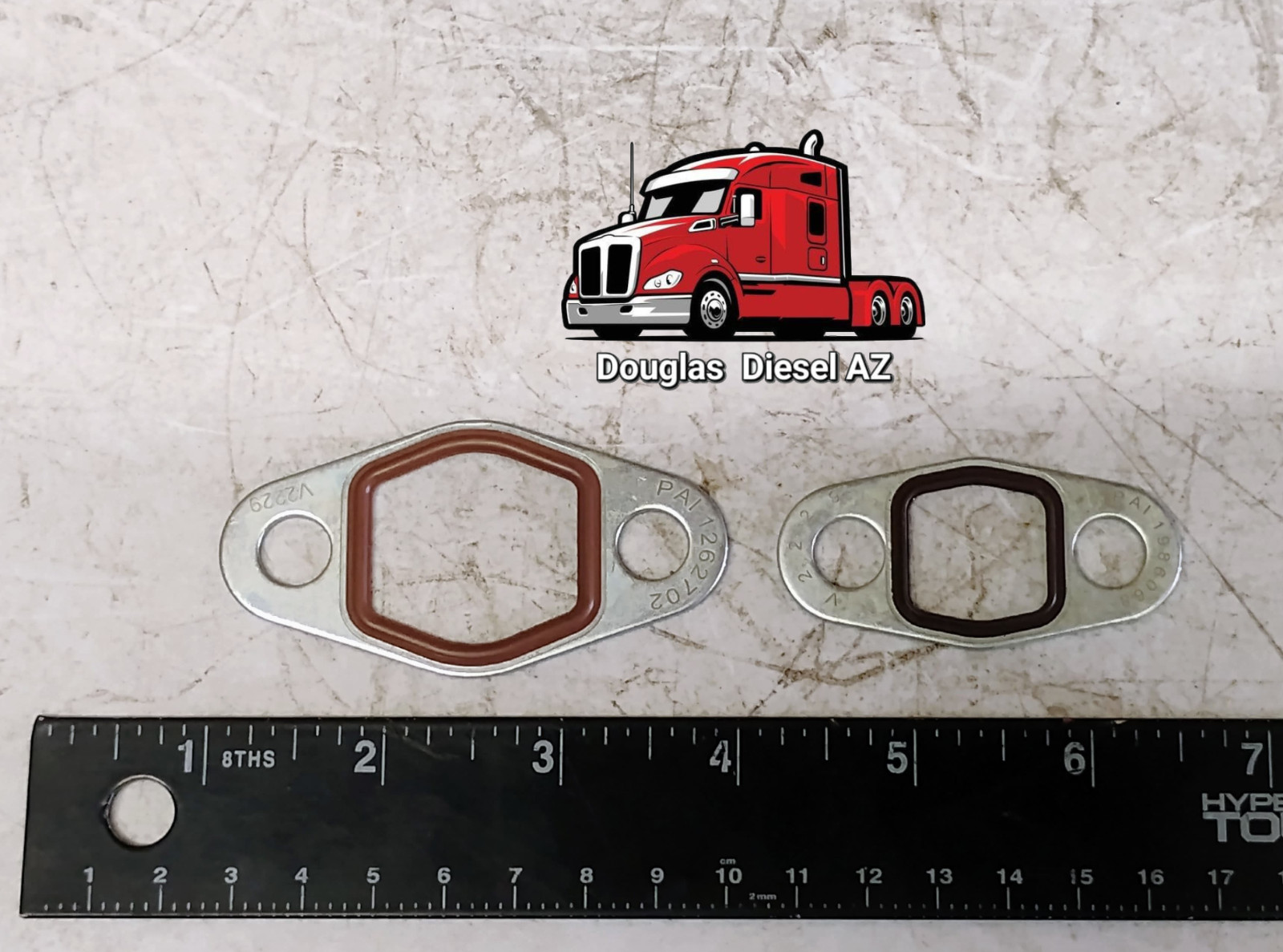TURBO OIL DRAIN & SUPPLY GASKETS for C15. PAI Brand. Ref. # CAT. 1262702 1986068