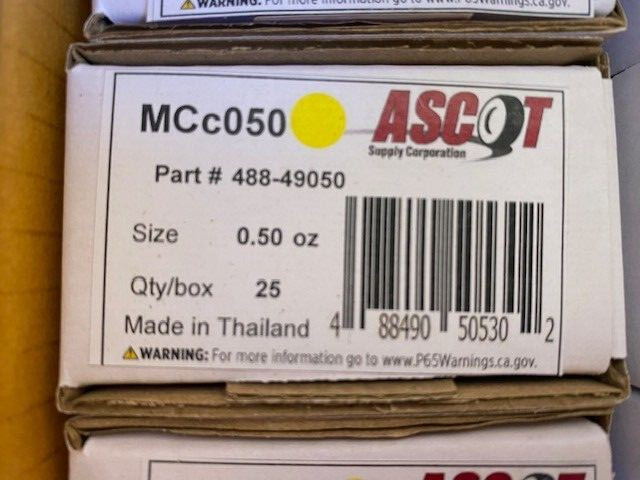 (25 PACK) Ascot Supply 488-49050 – MC Coated Lead Clip-On, Size 0.50