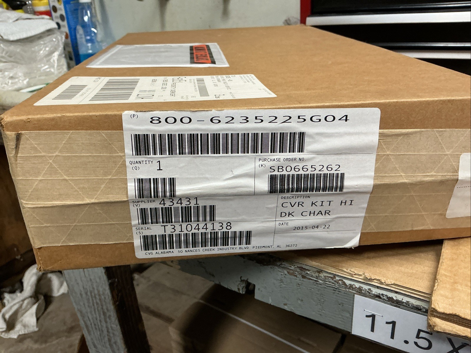 Bostrom 6235225C04 Seat Back Cover Kit Gray Sealed Box