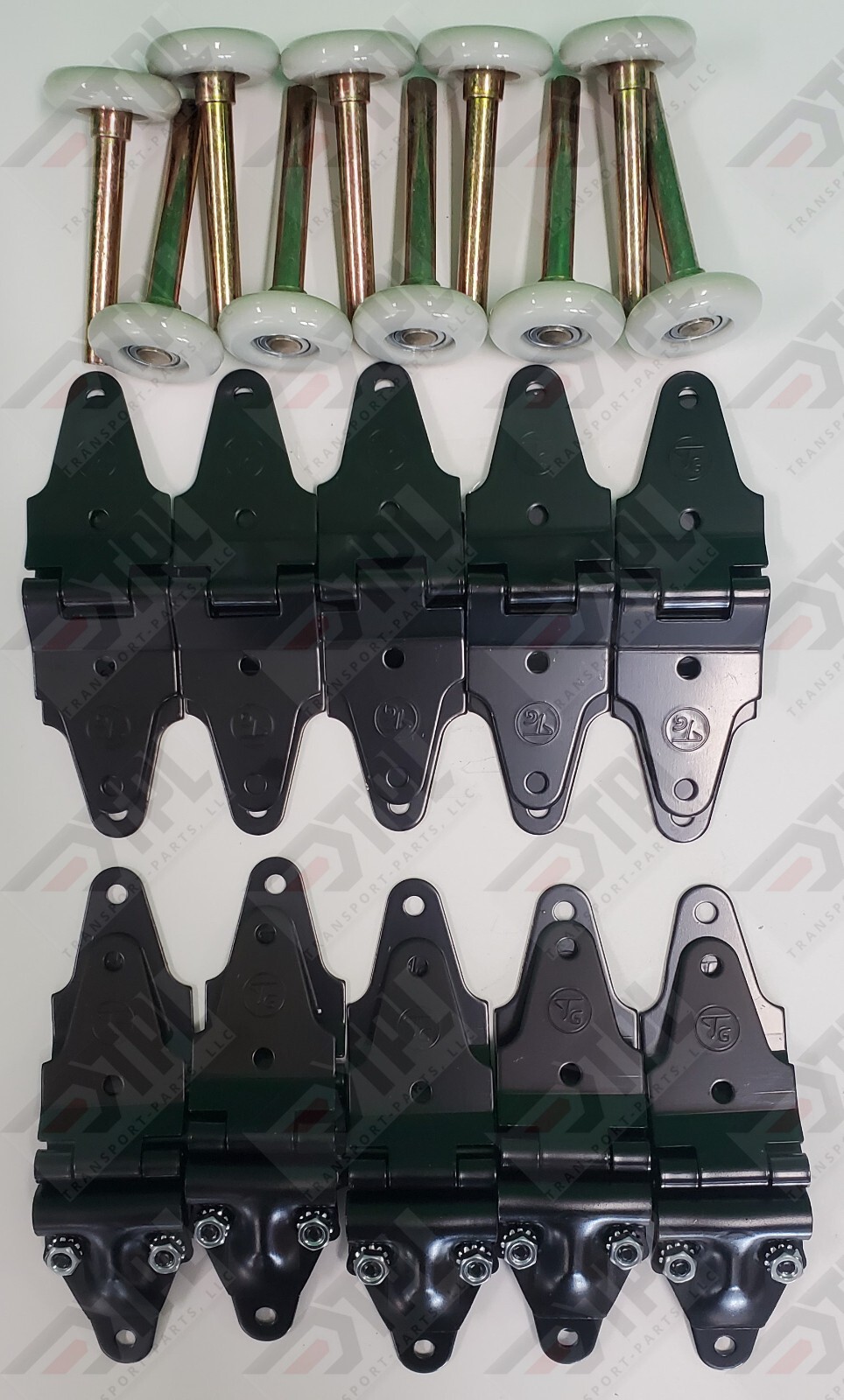 30 pack Whiting door Repair Kit Center & End Hinges + 2″ Rollers roll up door
