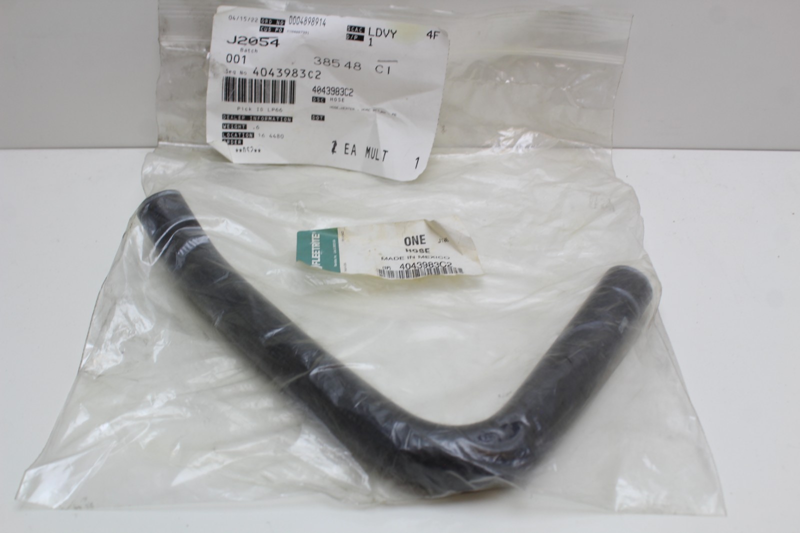 International 4043983C2 Hose Heater Hvac Return Genuine OEM Fleetrite