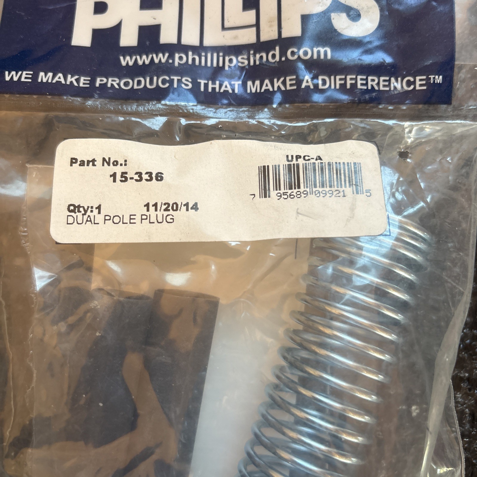 Phillips Ind. 15-336 Dual Pole Horizontal 4GA Zinc Die-Cast with Cable Guard