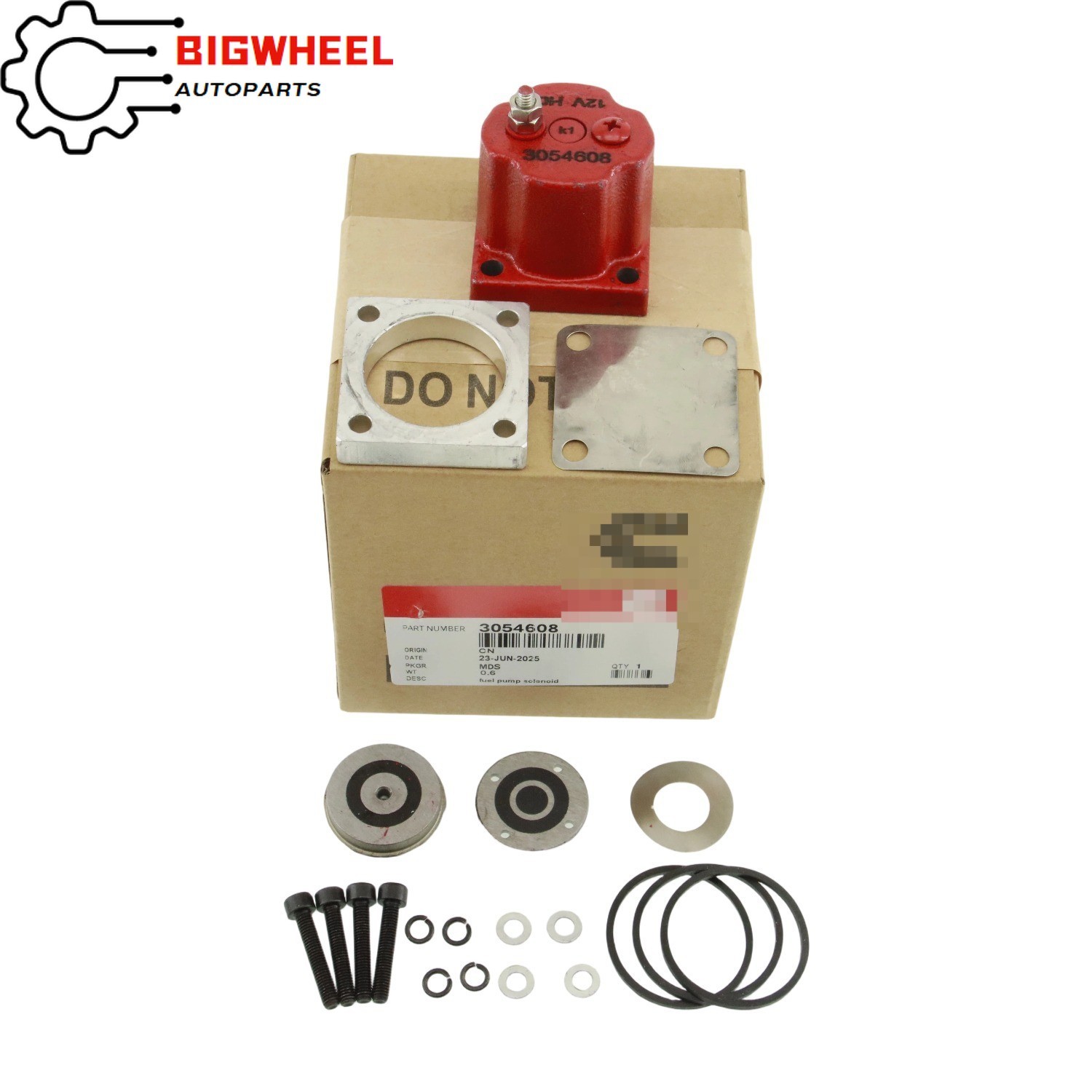 180204 209940 3054608 NEW OEM Fuel Shutoff Valve Set for Cummins N14 Solenoid US