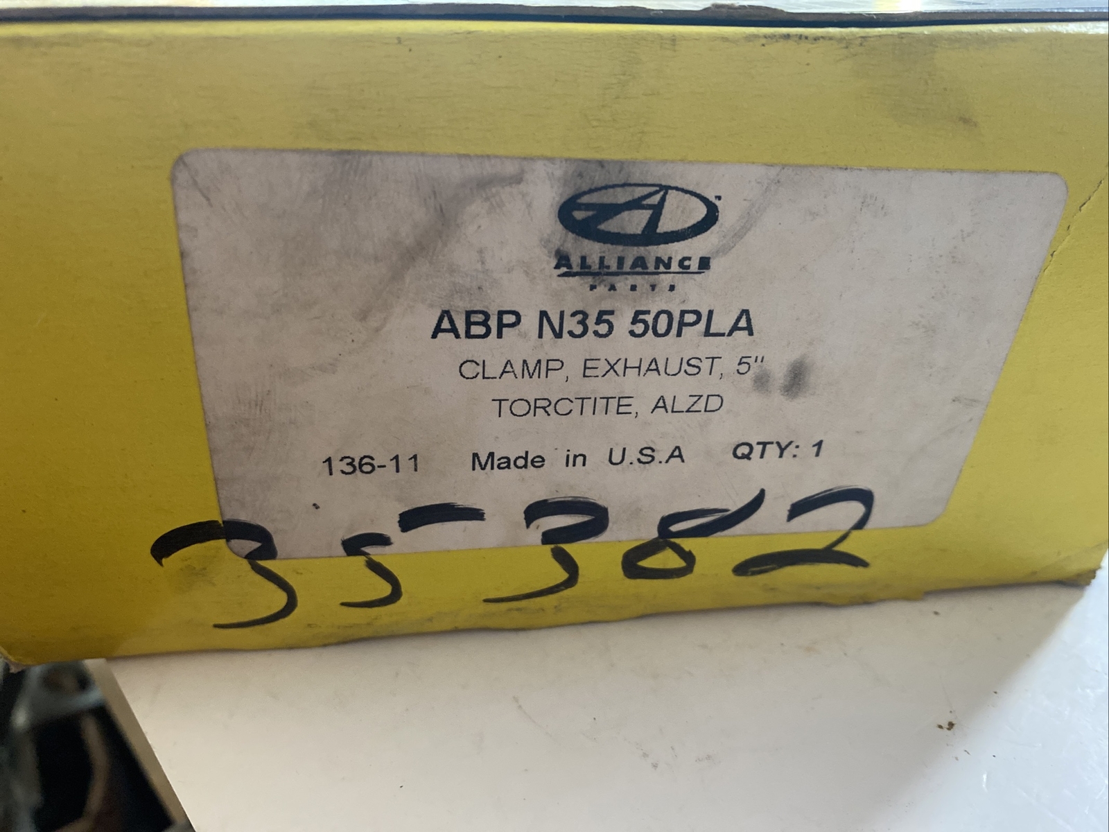 NOS Alliance Exhaust Clamp Aluminized Steel 5″ ABP N35 50PLA