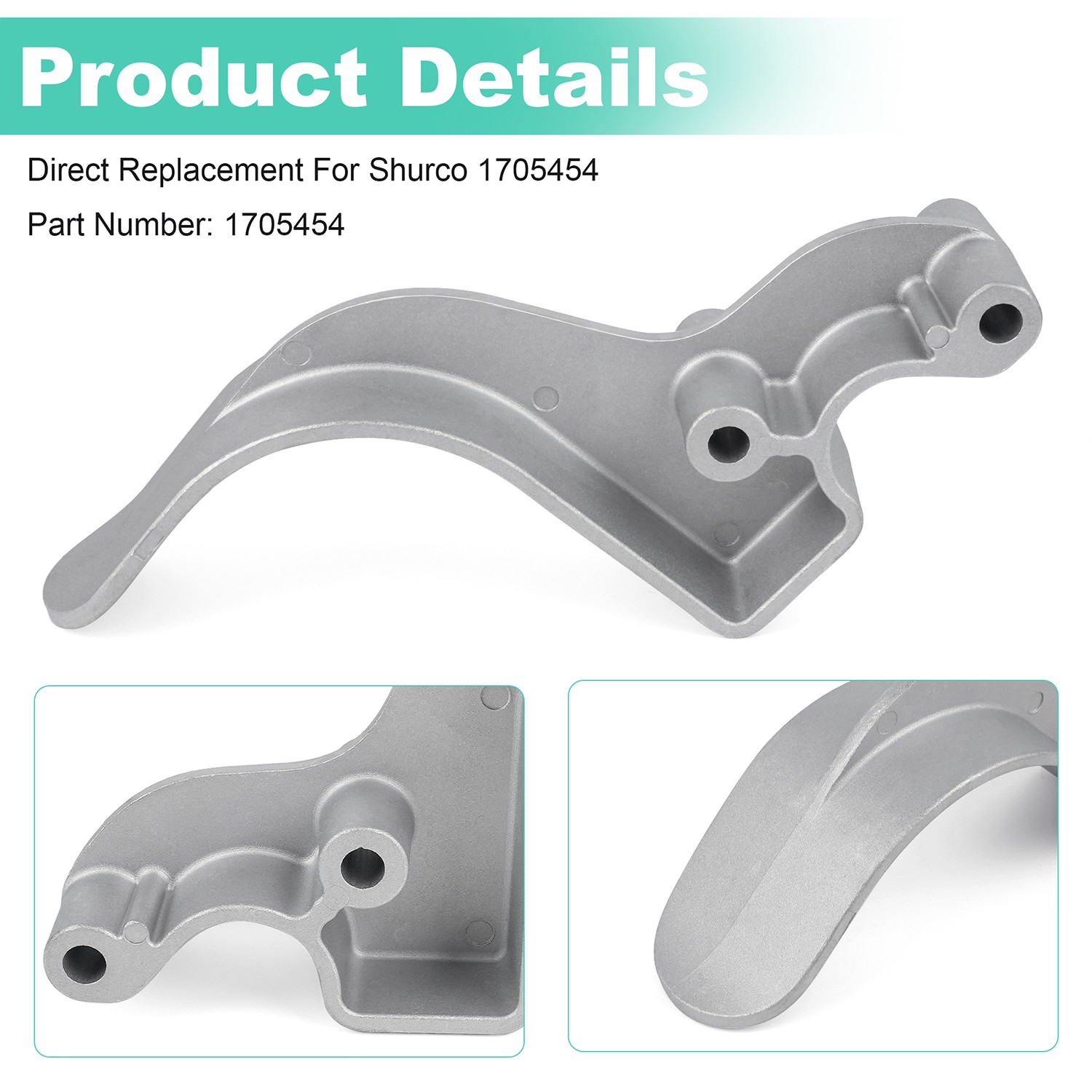 Easy-Off Aluminum (Cast) 6″ Offset Stop Upright kit 1705454 – 6 Tarp Stops