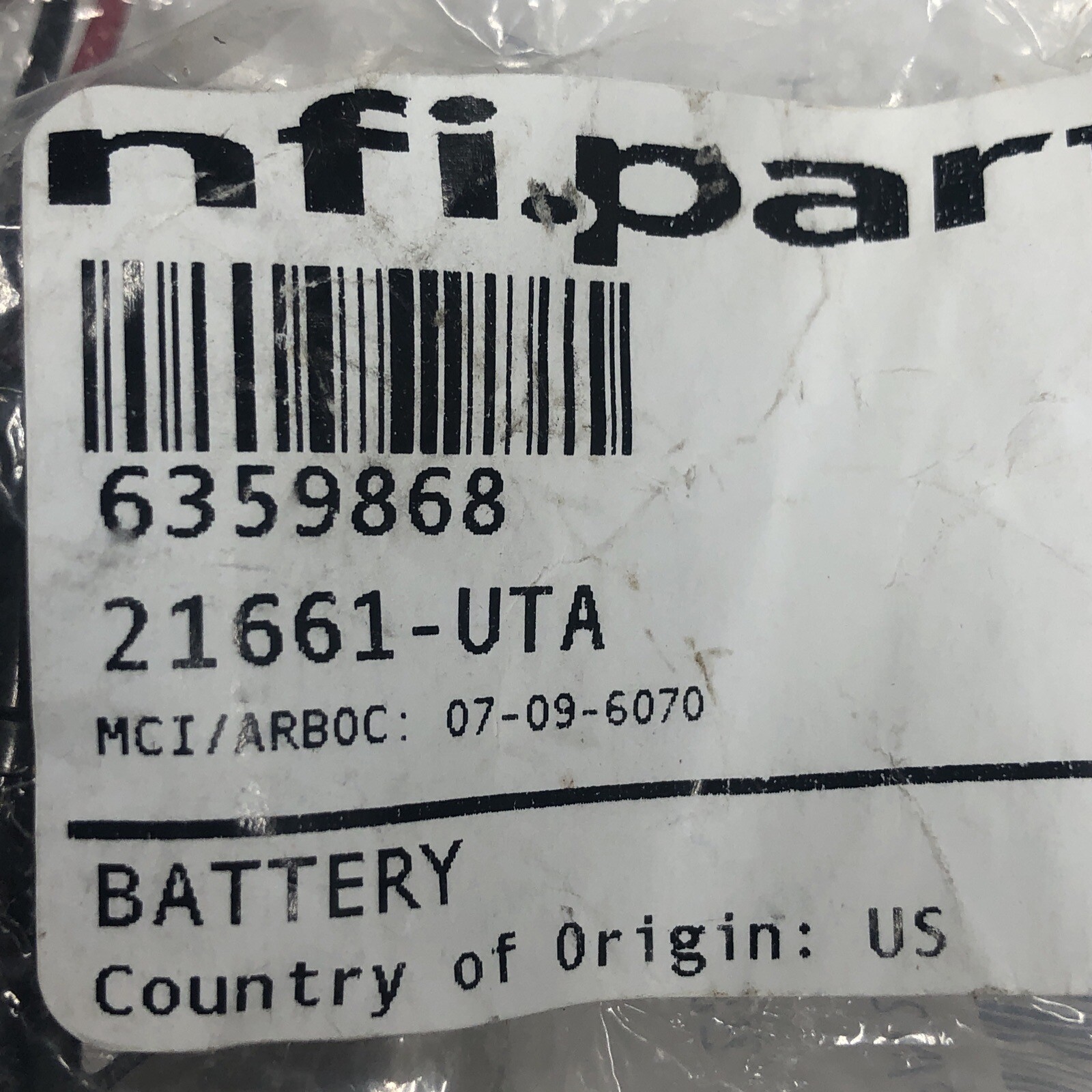 nfi parts New Flyer 6359868 Battery Backup Assembly; Amerex 21661