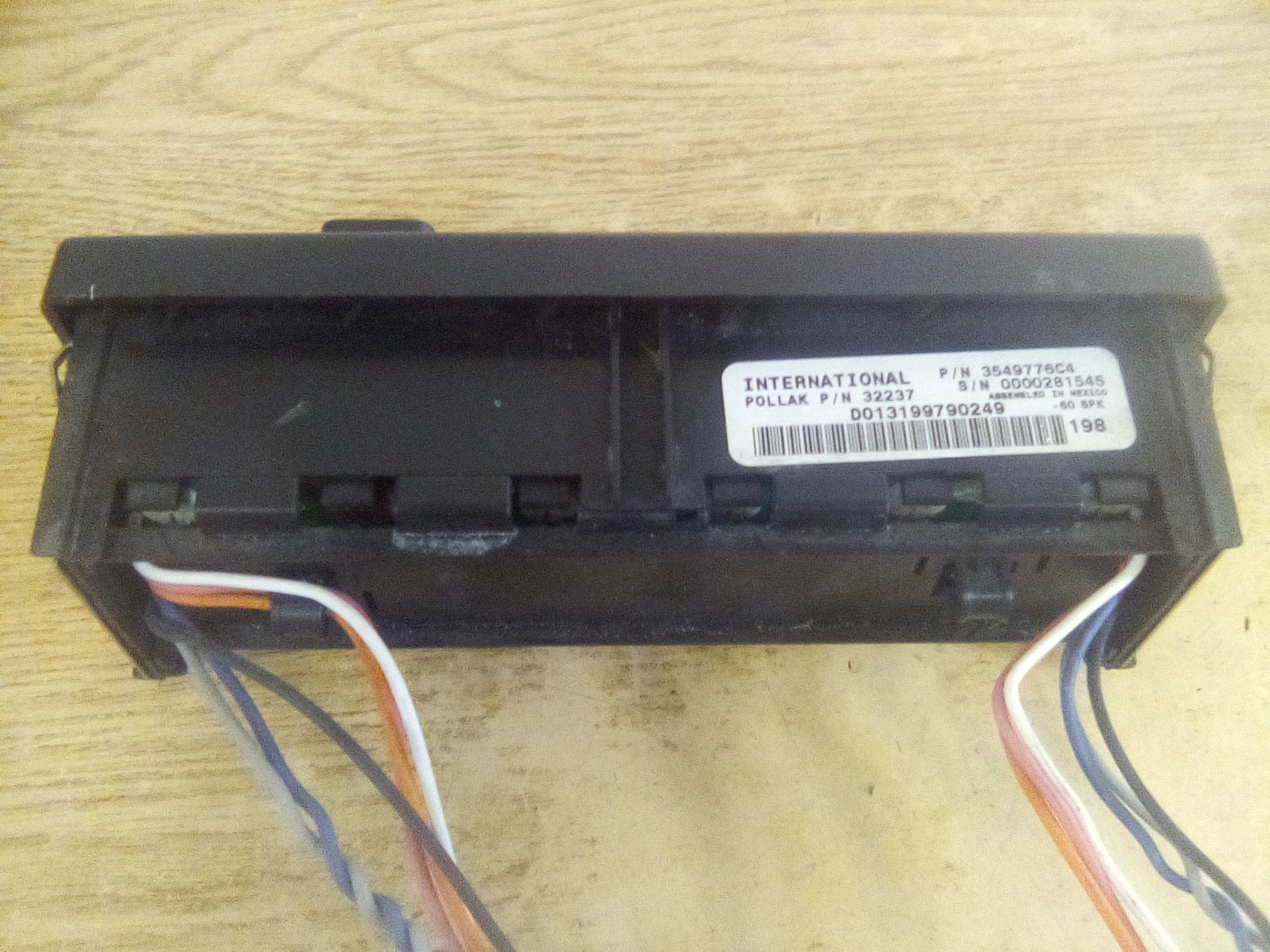 International Prostar 3549776C4 Dash Console Switch Panel