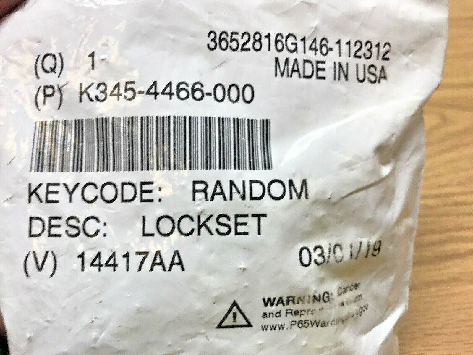 NEW SET of KENWORTH KEYED ALIKE IGNITION and DOOR LOCKS LOCKSET w/ 2 LARGE KEYS