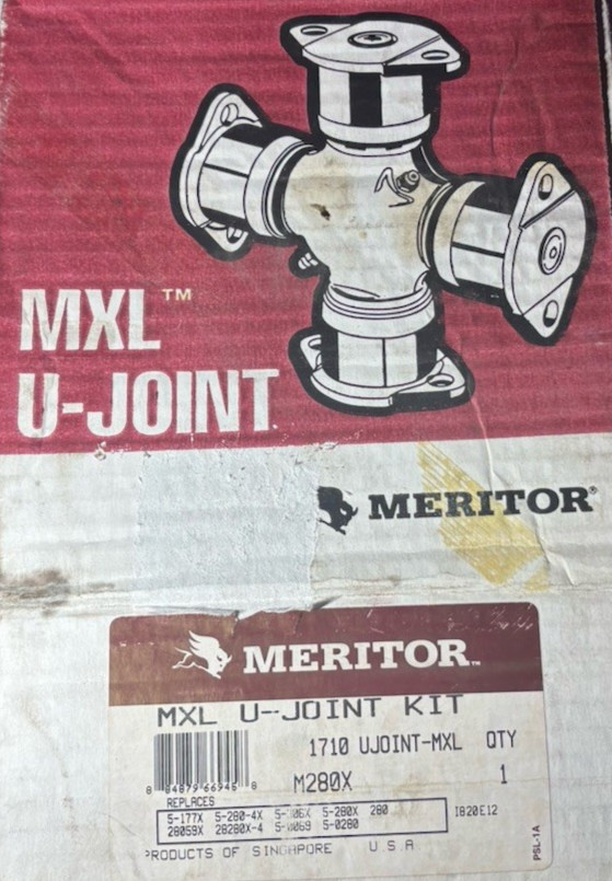 Meritor M280X 1710 U-Joint-MXL Kit Heavy Duty Full-Round / Bearing Plate