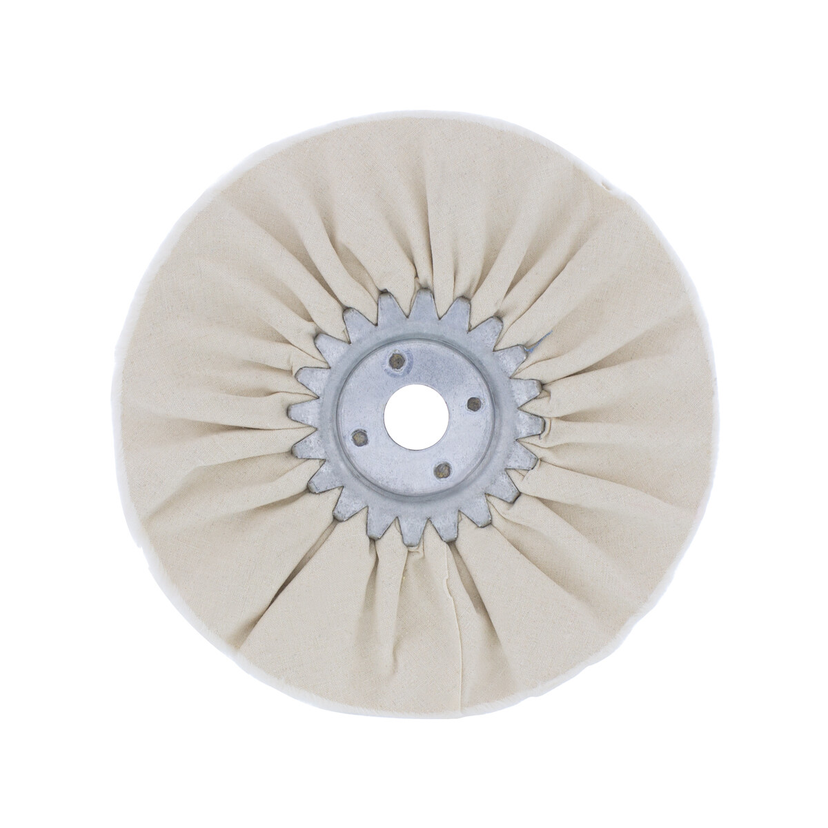 United Pacific 90067 6-in White Treated Airway Buff – 5/8-in & 1/2-in Arbor