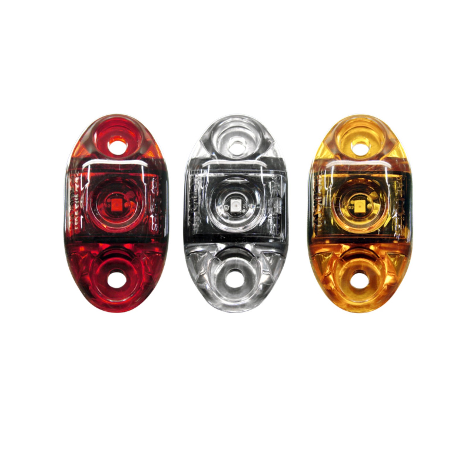 Tecniq OEM 2″ Oval Amber Sidemarker Amber Lens Pigtail Connection, S21-AA00-1