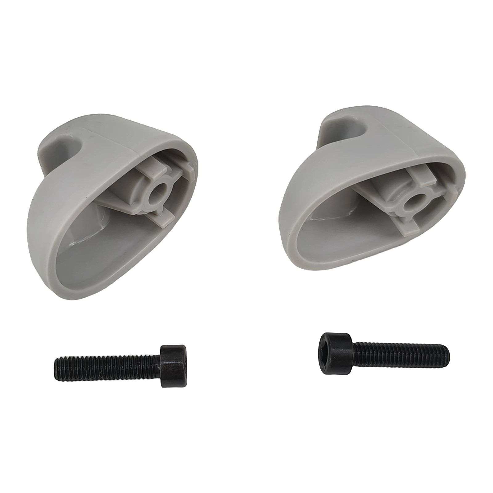 2x Gray Plastic Sun Visor Mount For Kenworth Peterbilt S16-1023-661 F01377-2