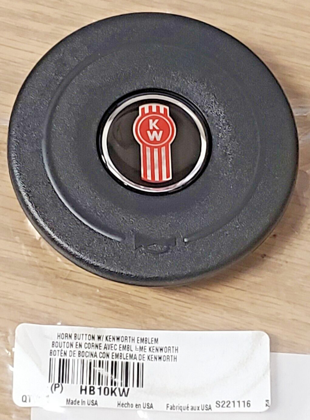 ~ NEW PACCAR OEM KENWORTH ORIGINAL HORN BUTTON w/ KENWORTH EMBLEM ~ HB10KW