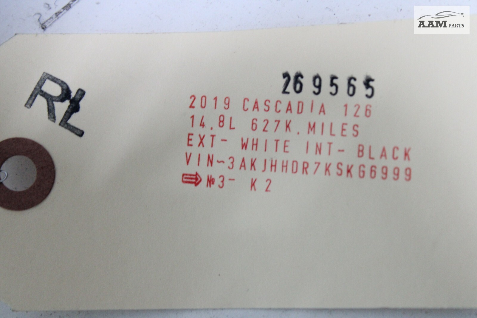 2018-2024 FREIGHTLINER CASCADIA REAR LEFT SIDE WEATHERSTRIP SEAL OEM