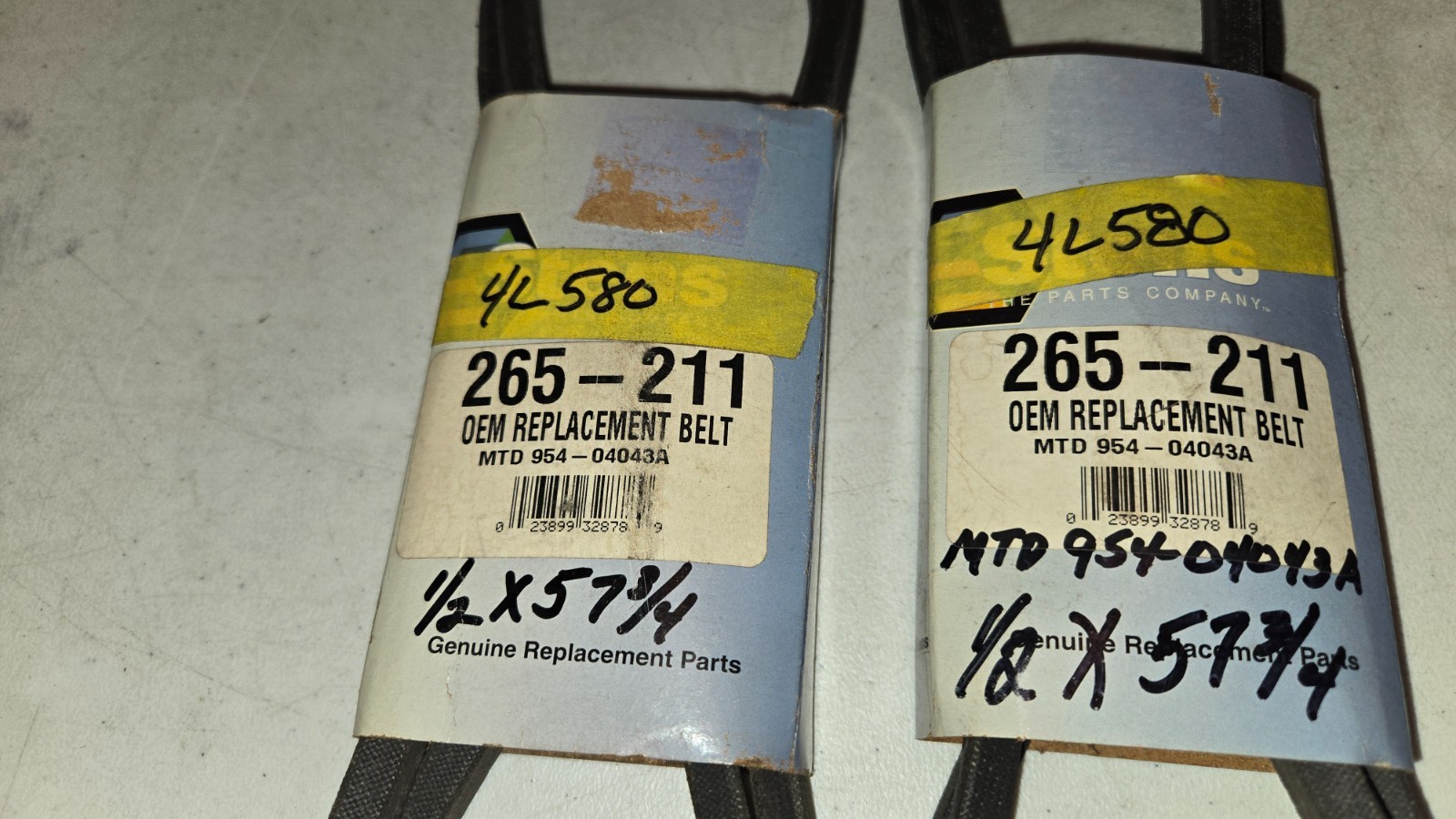 Stens 265-211 OEM Replacement Belt for MTD 954-04043B USA Made, NOS