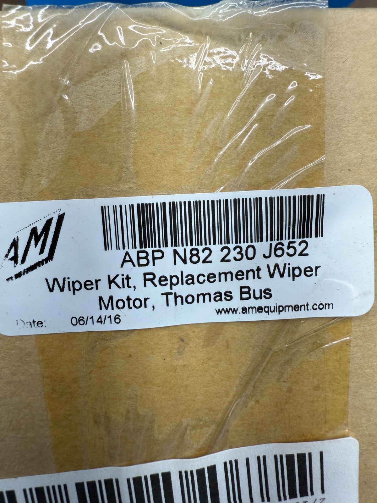 AM Equipment ABP N82 230 J652 Replacement Wiper Motor For Thomas Bus