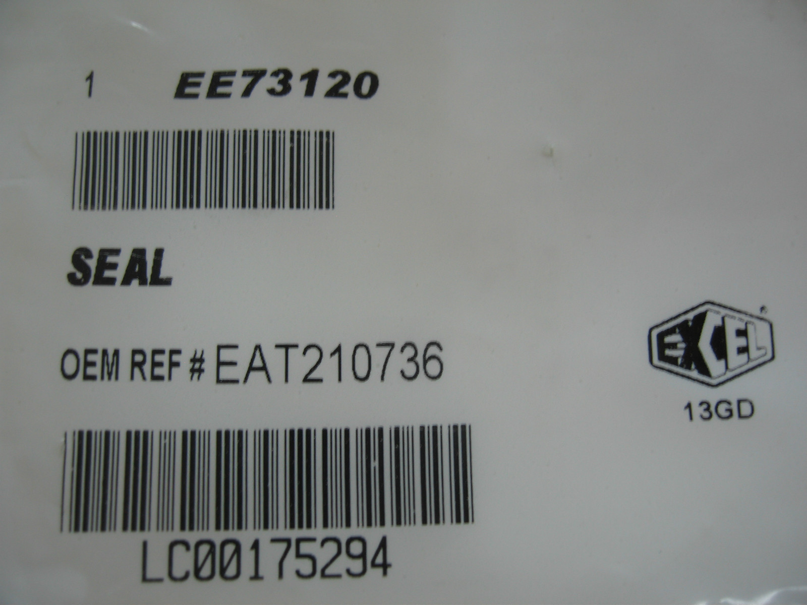 DD/DS 461 521 581 Differential Input Shaft Seal. PAI# EE73120 Ref.# Eaton 210736
