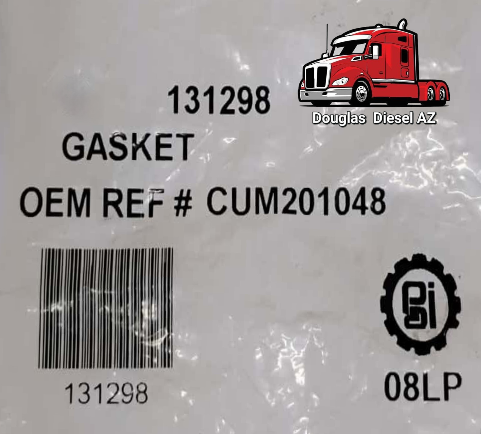 TURBO CONNECTION GASKET for N14 & K. PAI # 131298. Ref. # CUMMINS 201048 3202117