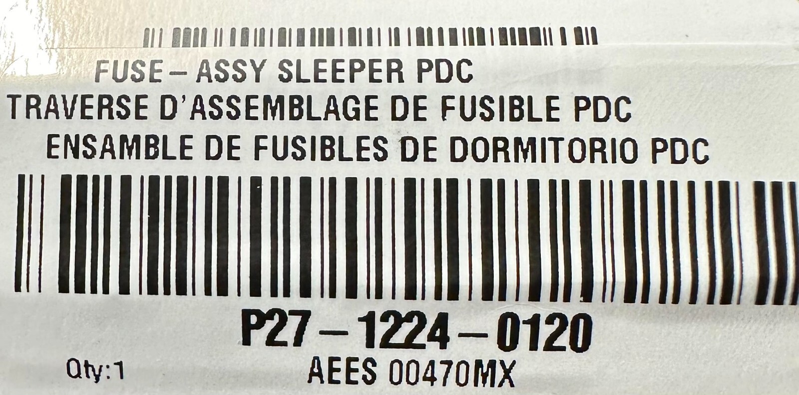 P27-1224-0120 Genuine Paccar Sleeper Fuse Assembly OEM – New