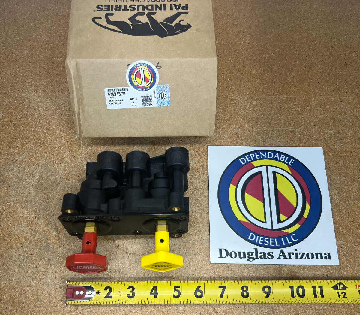 MV-2 Dash Control Valve. Excel# EM34570 Ref# KN20611, 101890, KN-20606, 8096185