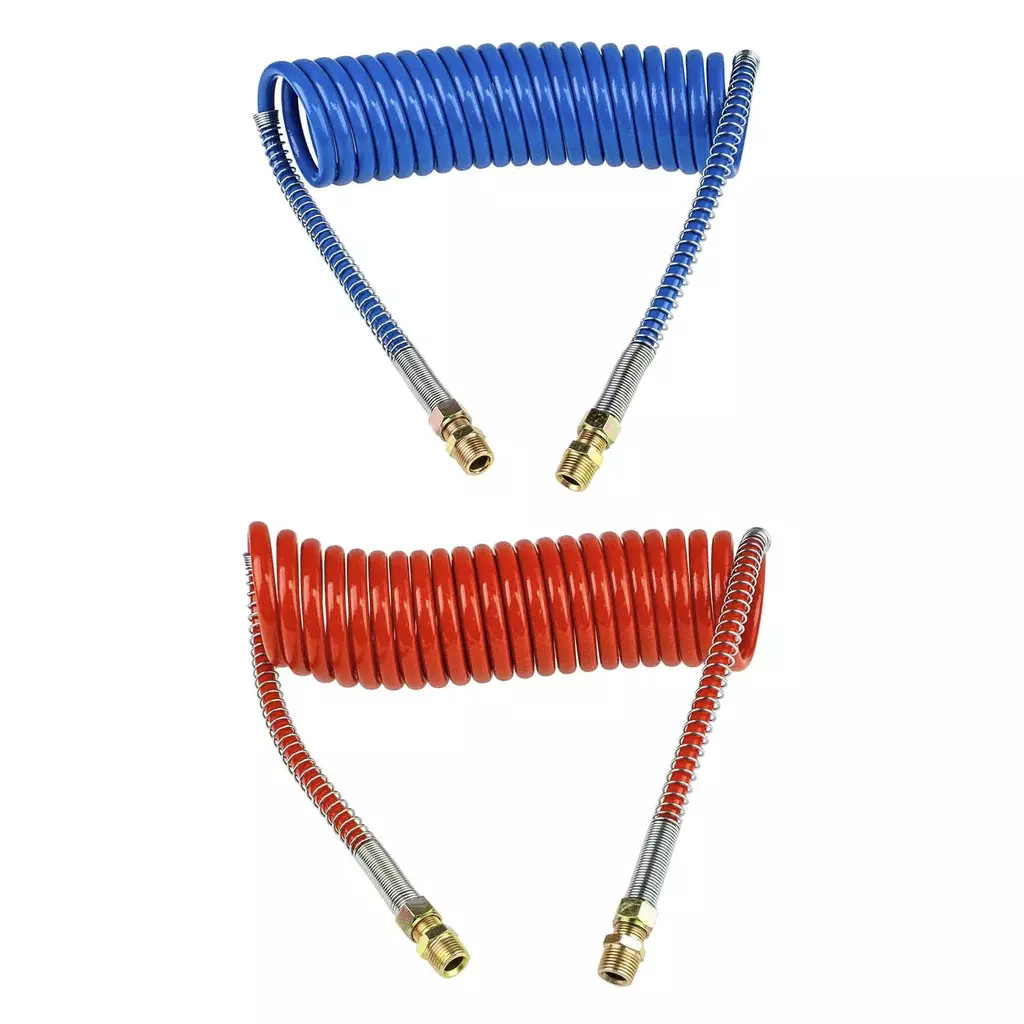 World American WA451036N – Air Brake Hose Assembly – Red/Blue Coiled, 15’ – 12