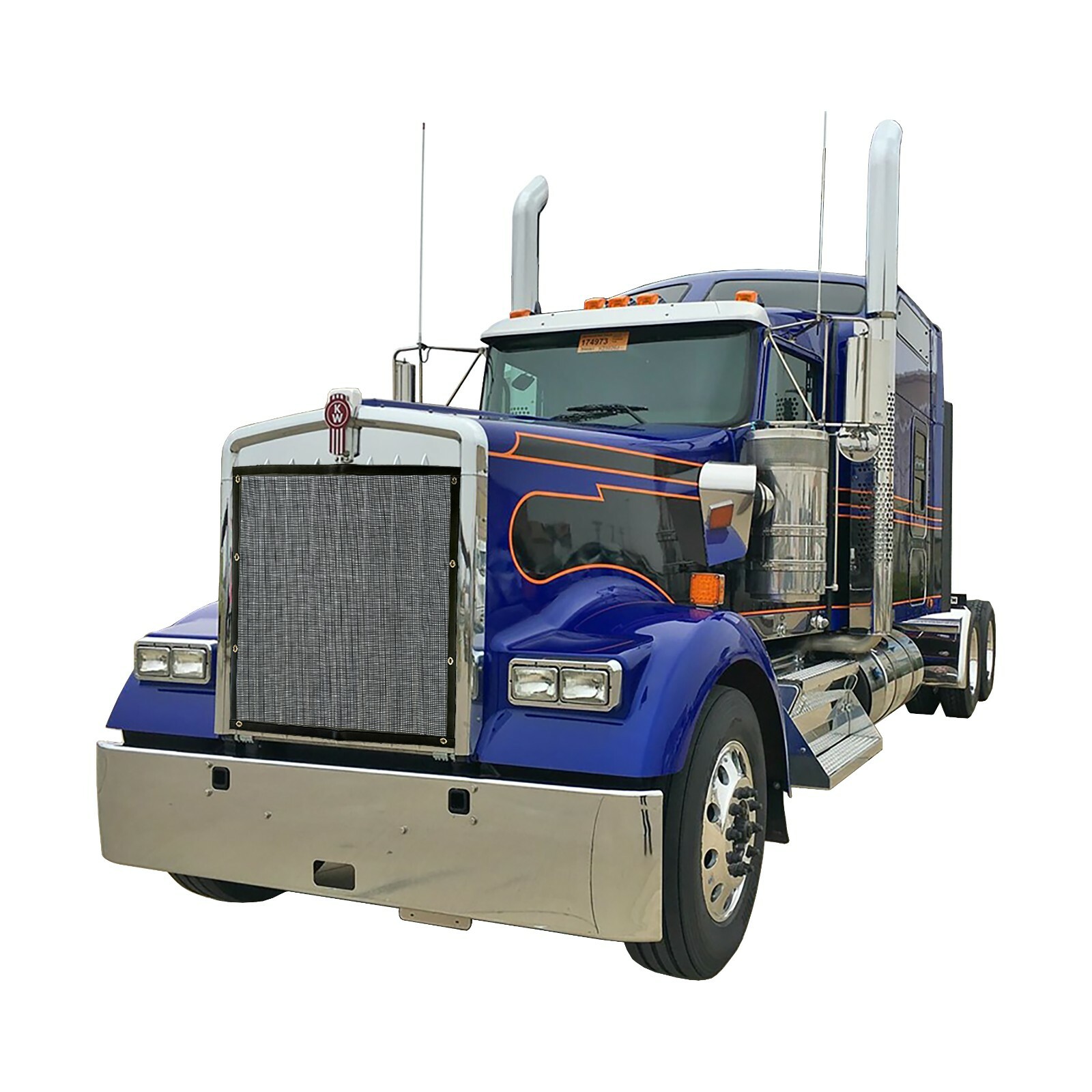 Premium Kenworth W900L Bug Screen BS-86080